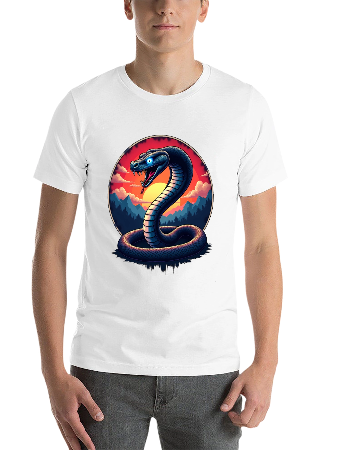 Black Cobra T-Shirt - Snake Graphic Tee view 14
