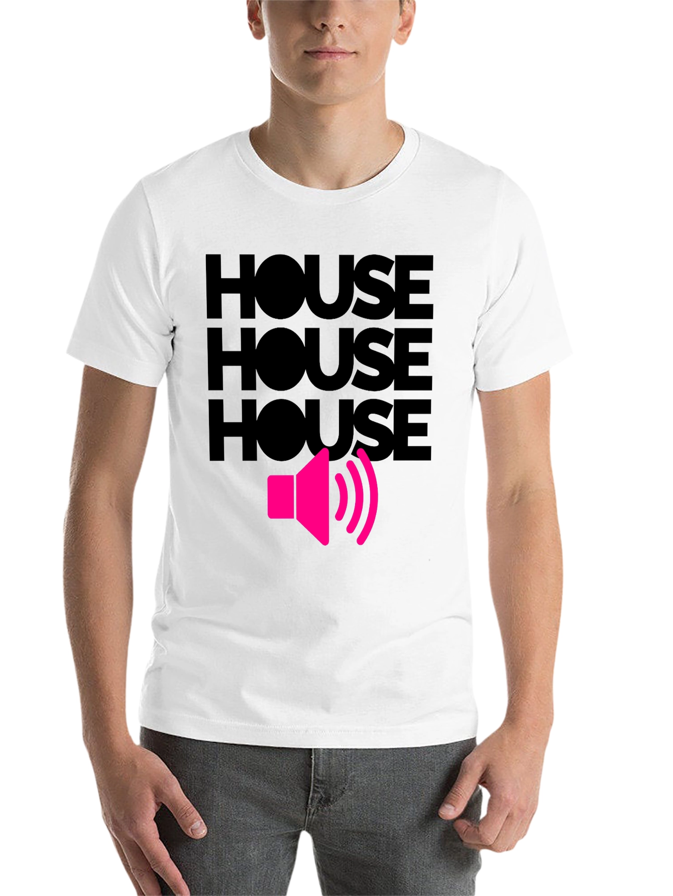 Black House Music T-Shirt - Loud Speaker Design view 14