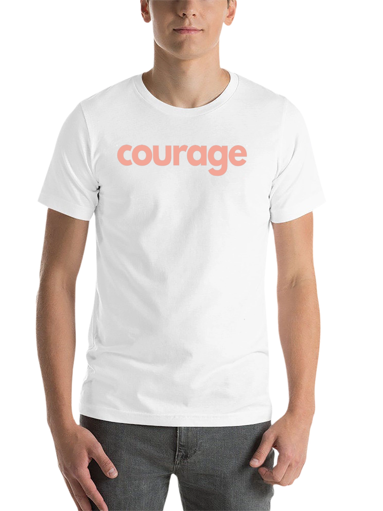 Black Courage Crew Neck T-Shirt - Black view 14