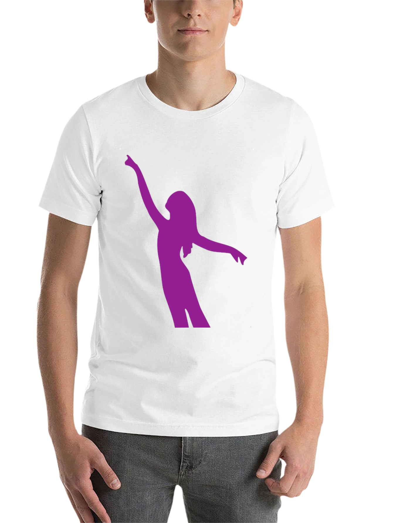Black Silhouette Dancer Graphic Tee - Black view 14