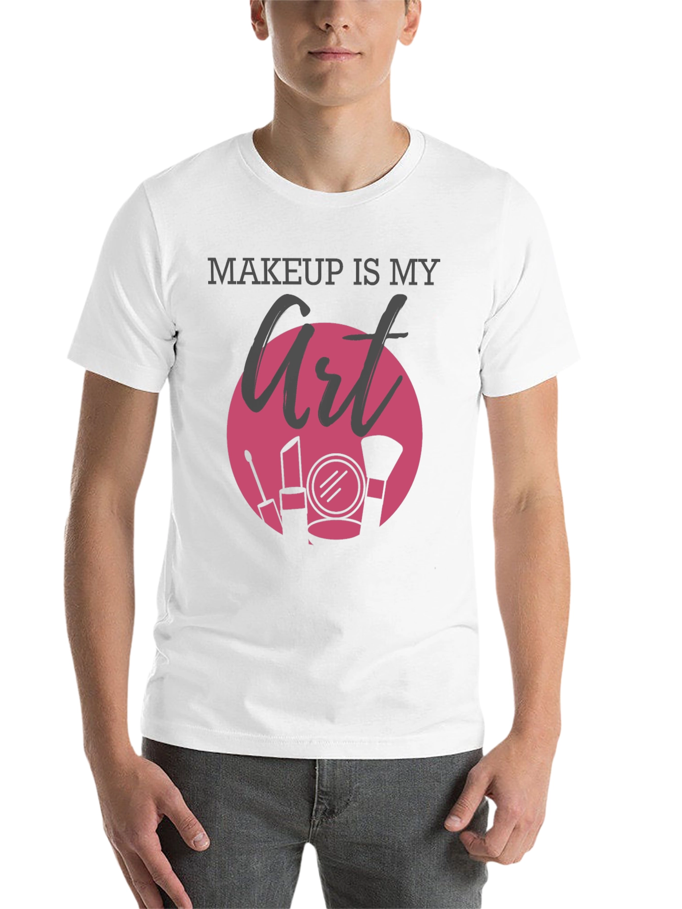 Black Makeup Is My Art Graphic T-Shirt view 14