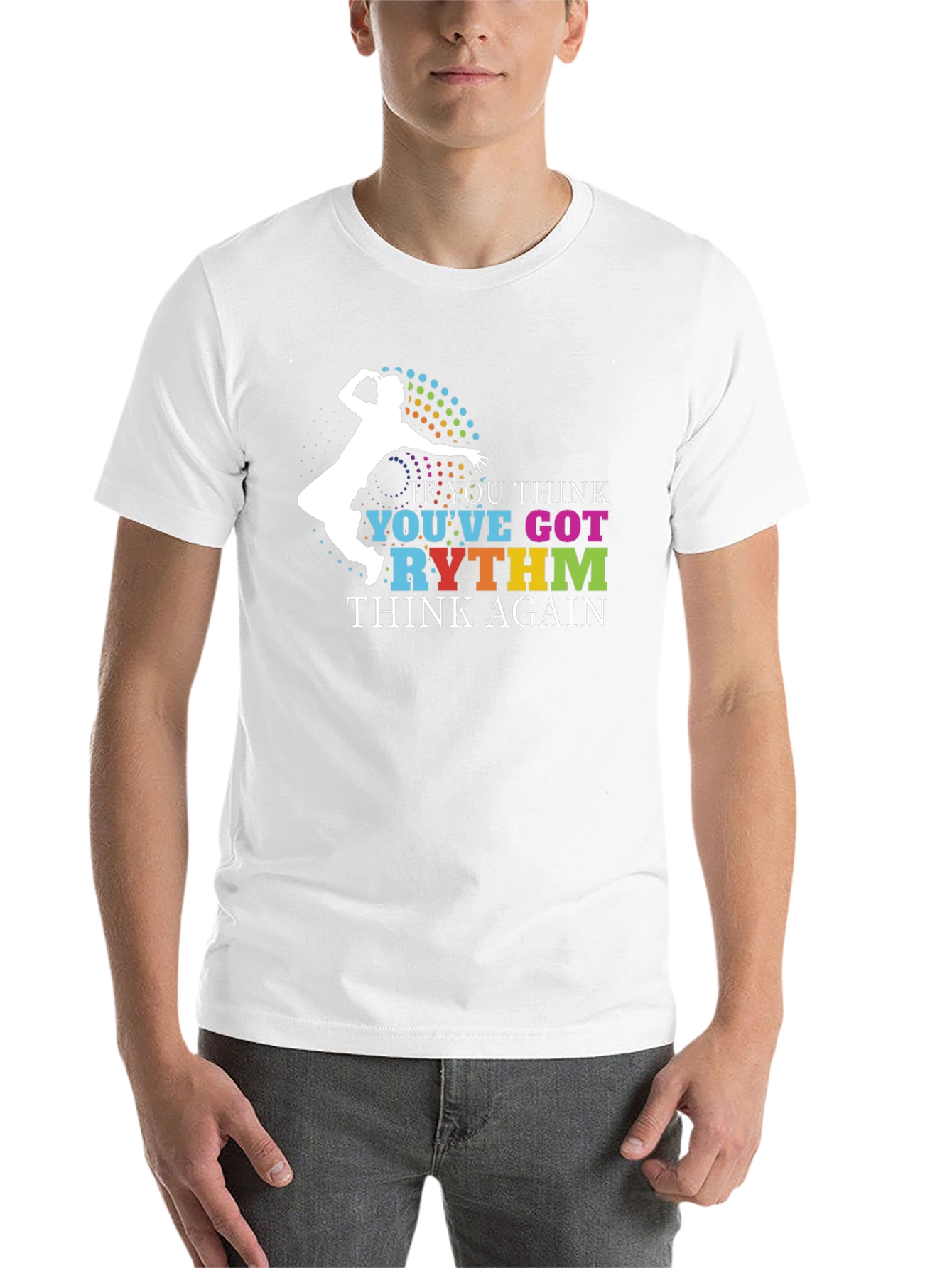Black Rhythm Graphic Tee - Funny Dance T-Shirt view 14