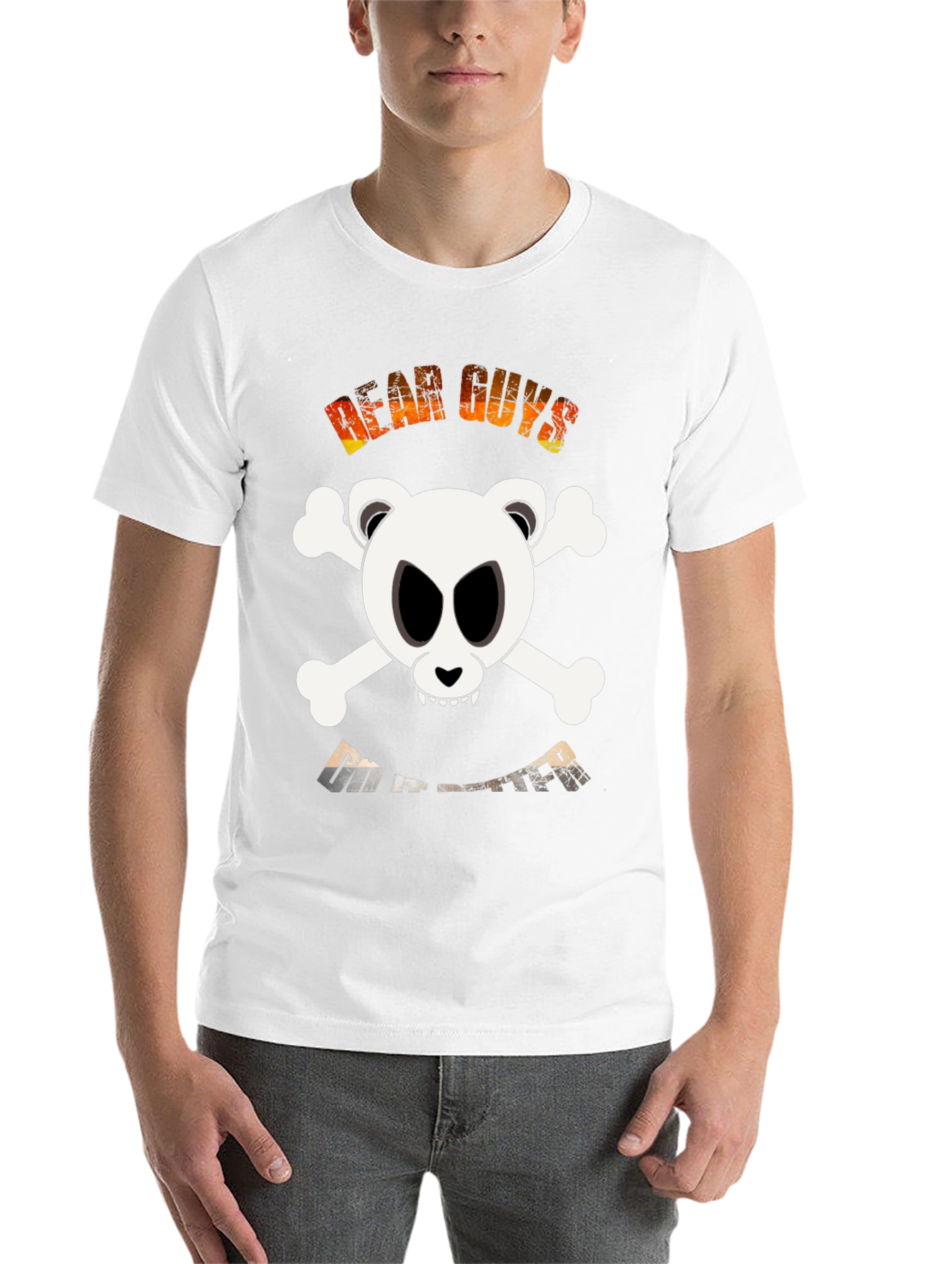 Black Bear Skull & Crossbones Graphic T-Shirt - Dear Guys Do It Better view 14