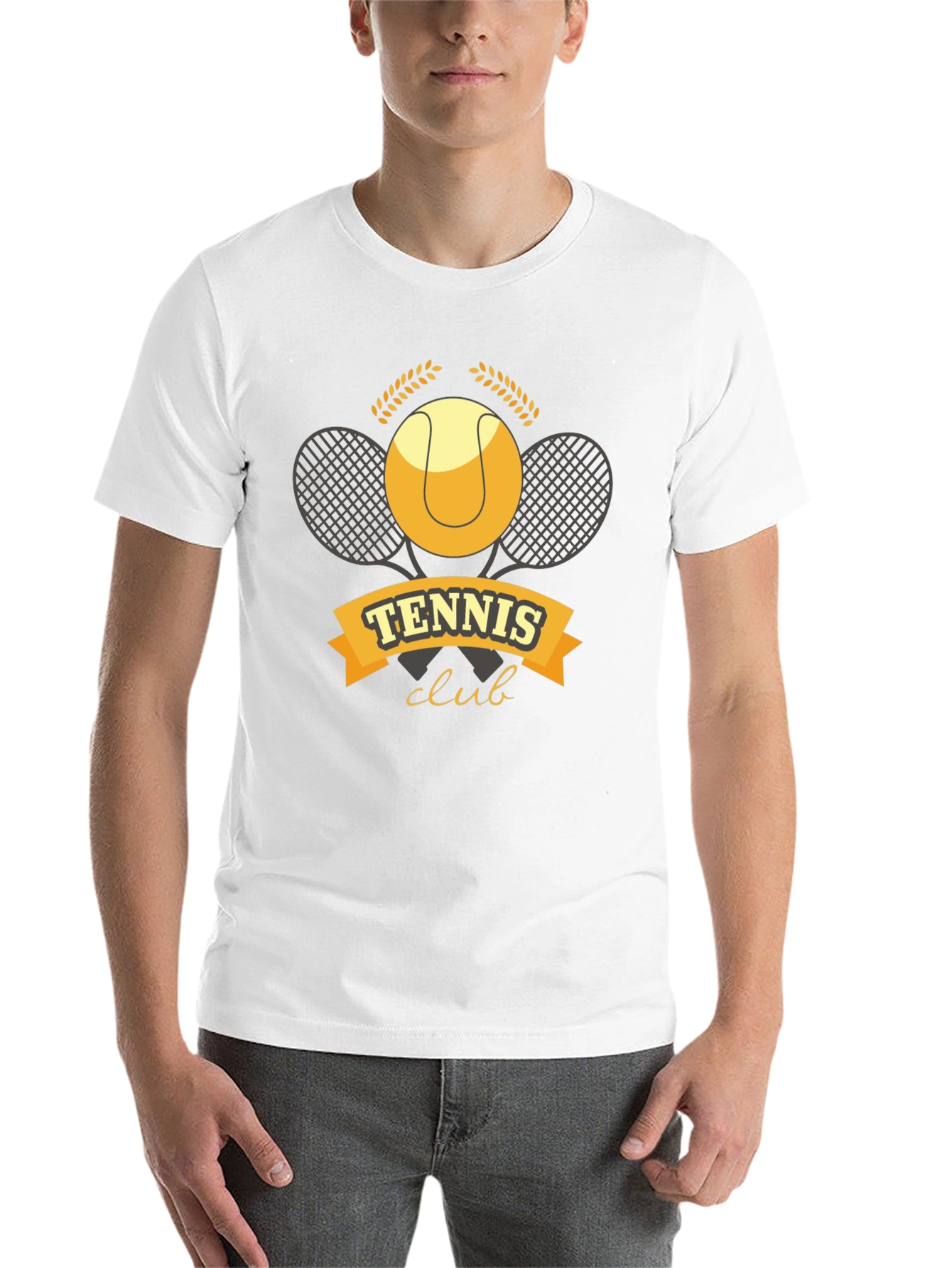 Black Tennis Club Graphic T-Shirt - Classic Sports Tee view 14