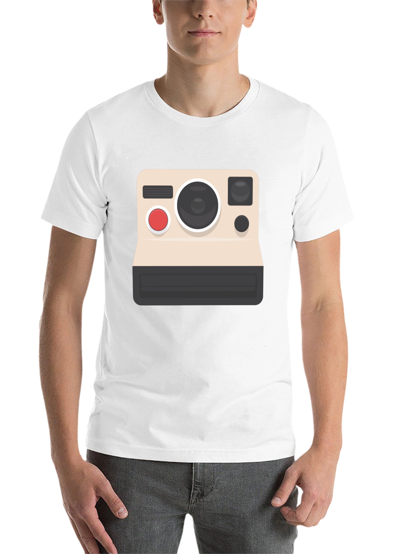 Black Vintage Camera Graphic Tee - Classic Style view 14