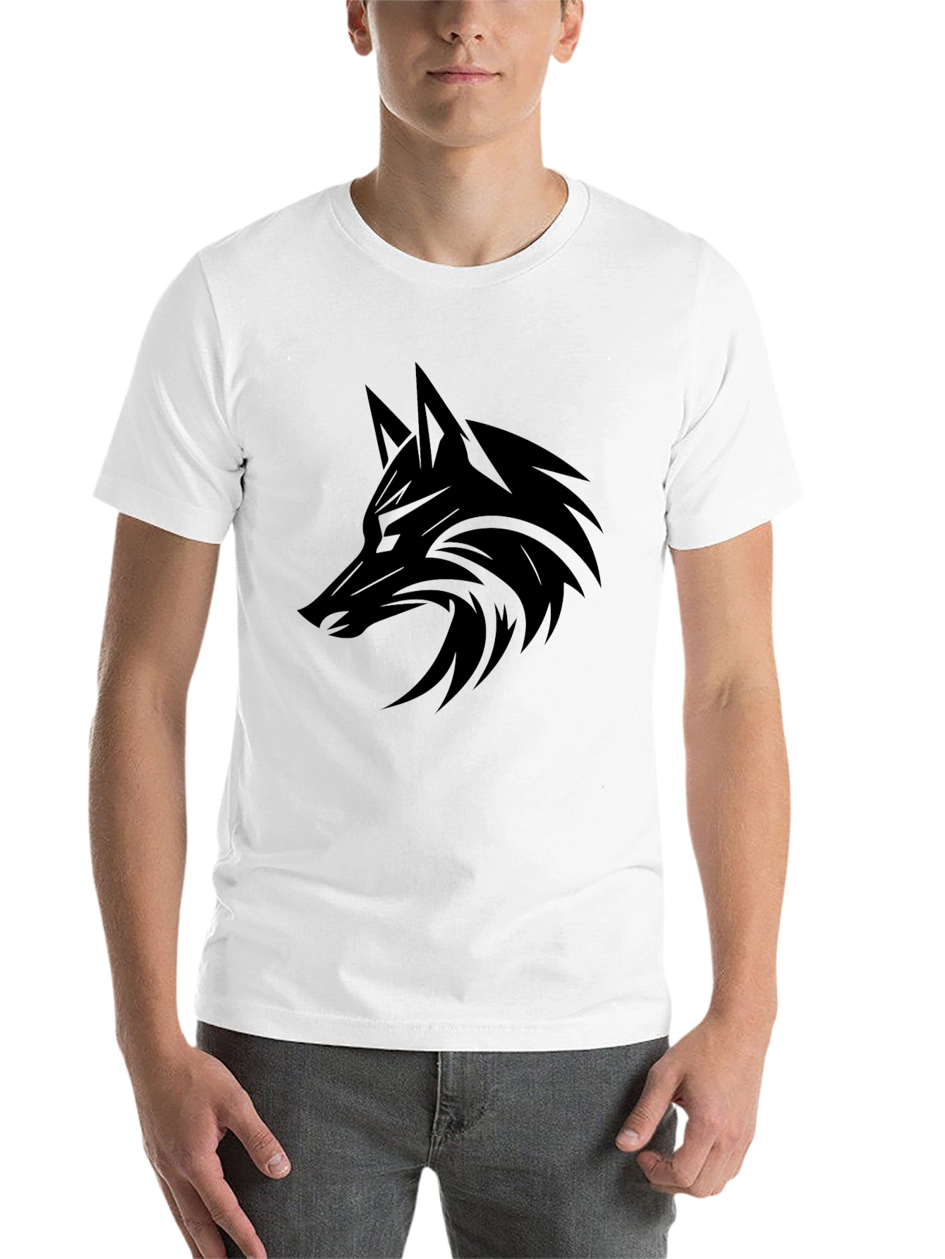 Black Black Wolf Graphic Tee - Men's Style view 14