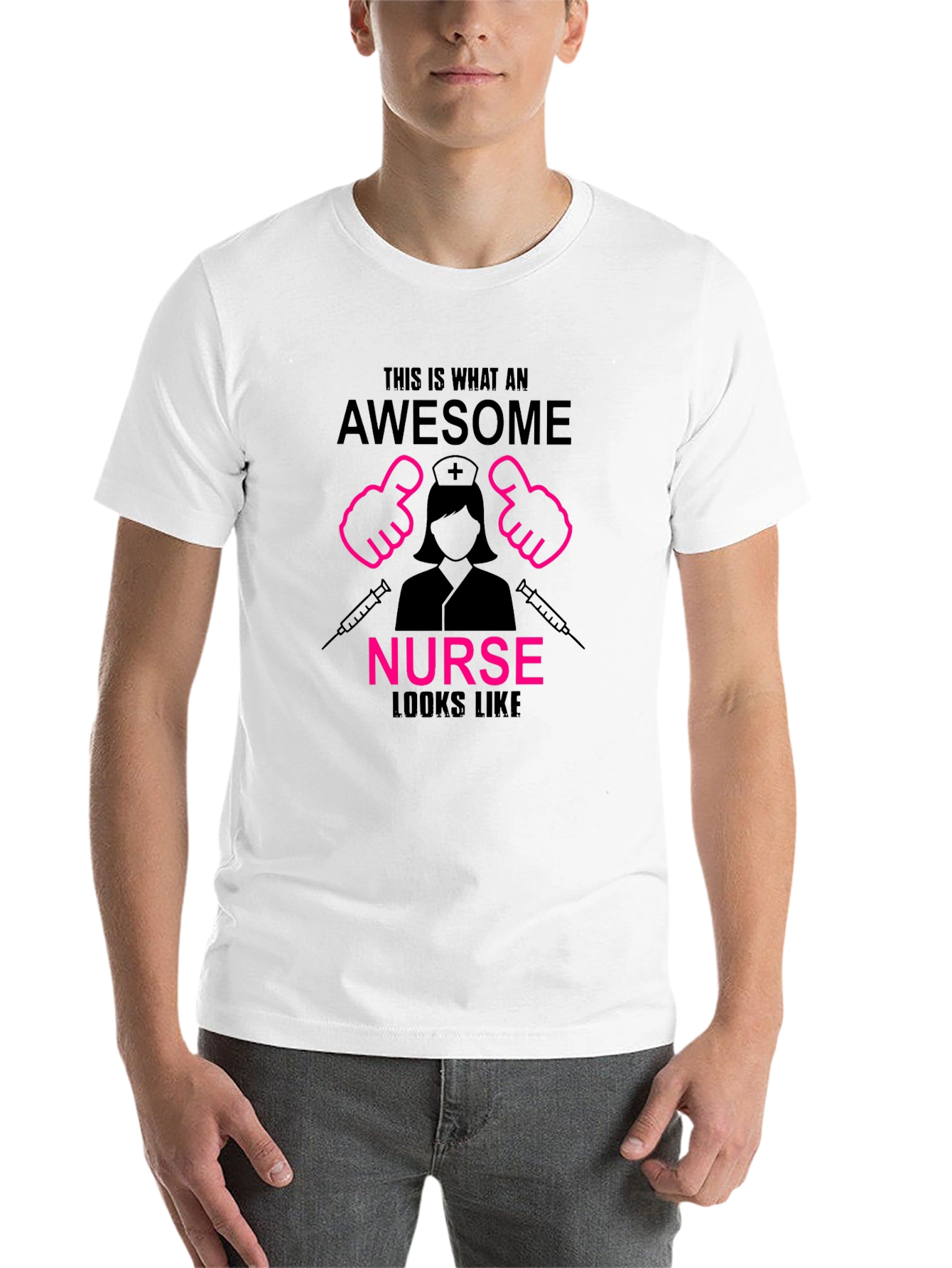 Black Awesome Nurse T-Shirt - Perfect Gift for Nurses view 14