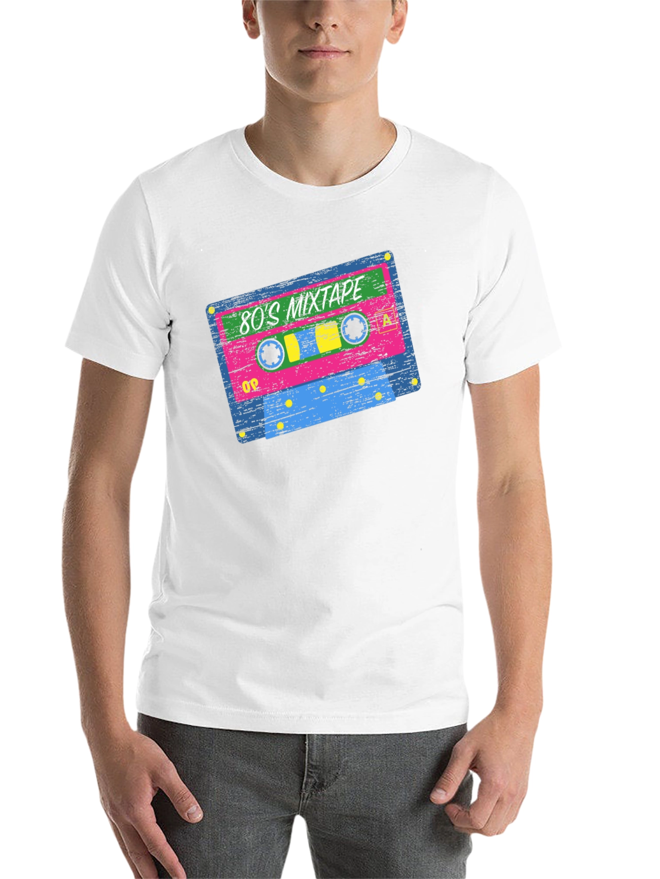 Black 80's Mixtape Retro Graphic T-Shirt view 14