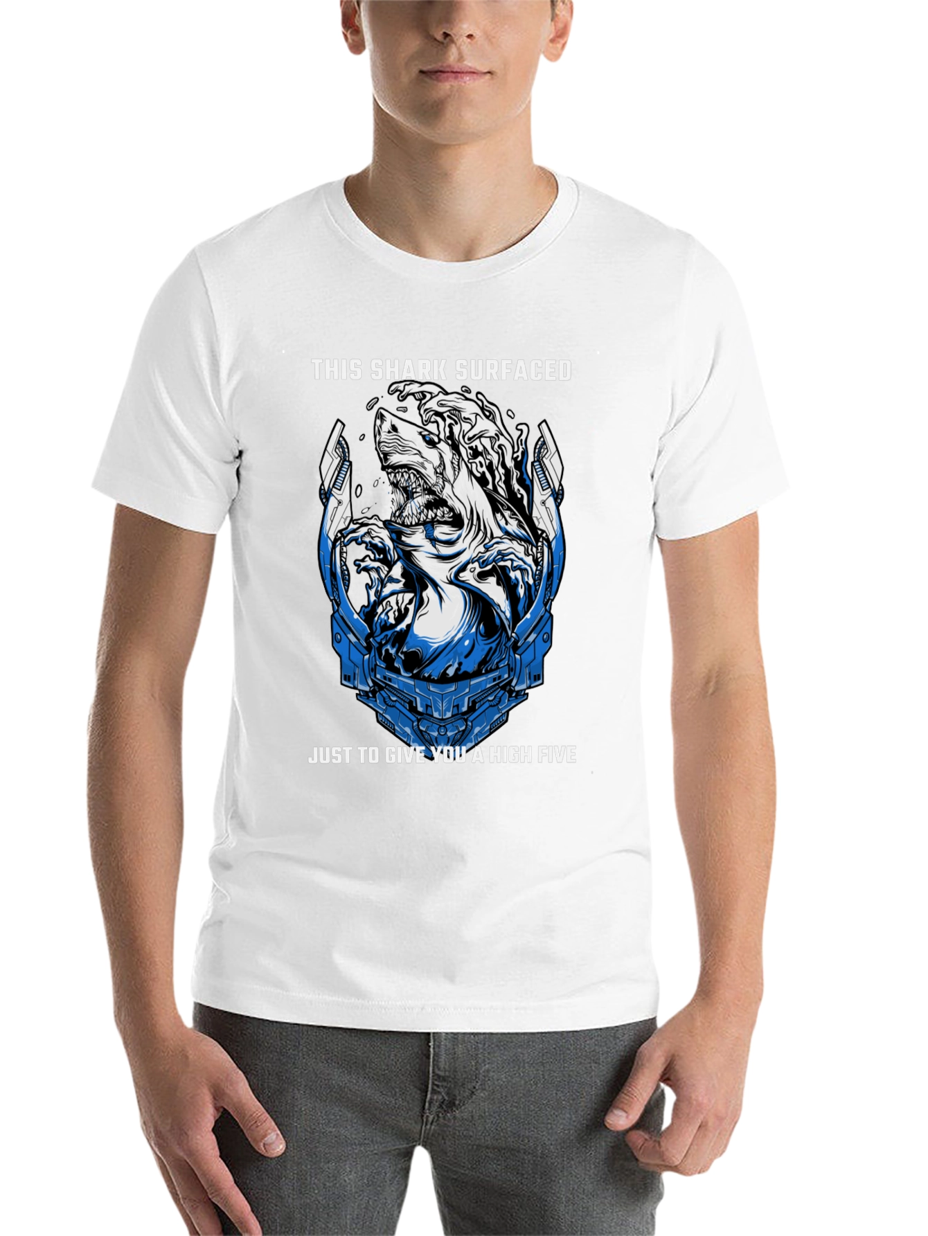 Black Shark High Five Black T-Shirt view 14