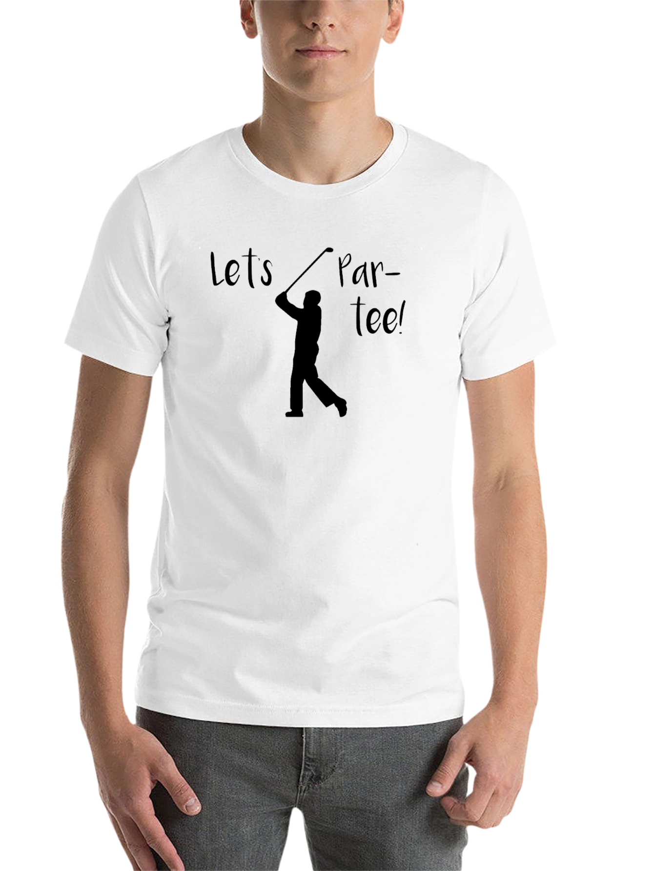 Black Let's Par-tee! Golf T-Shirt, Golfer Gift view 14