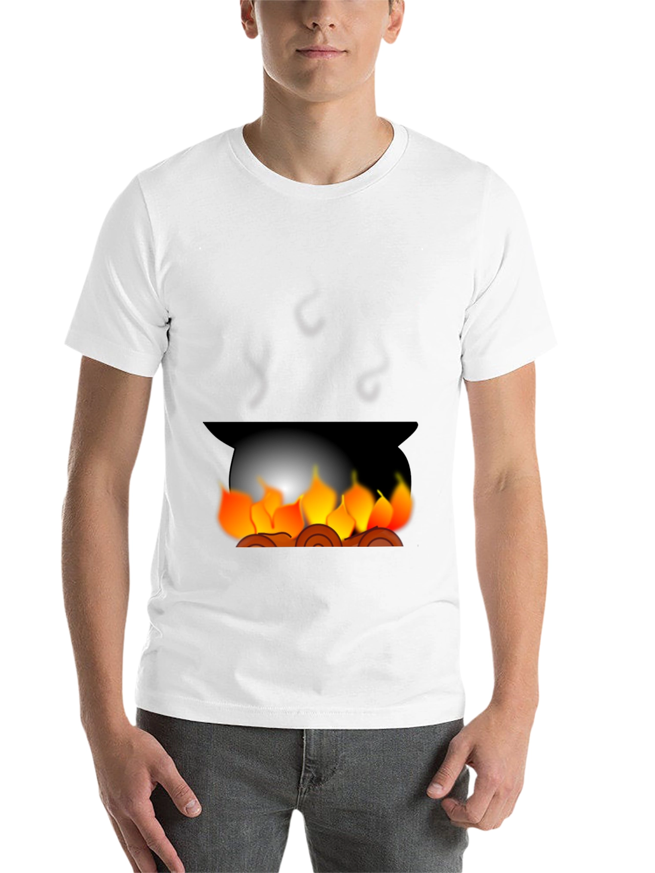 Black Campfire Graphic Tee - Cozy Black T-Shirt view 14