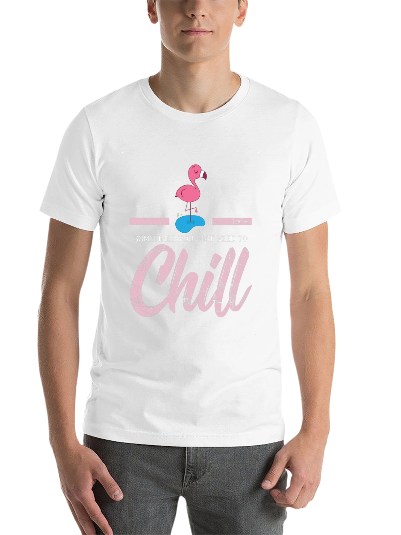 Black Chill Flamingo Graphic Tee - Black view 14