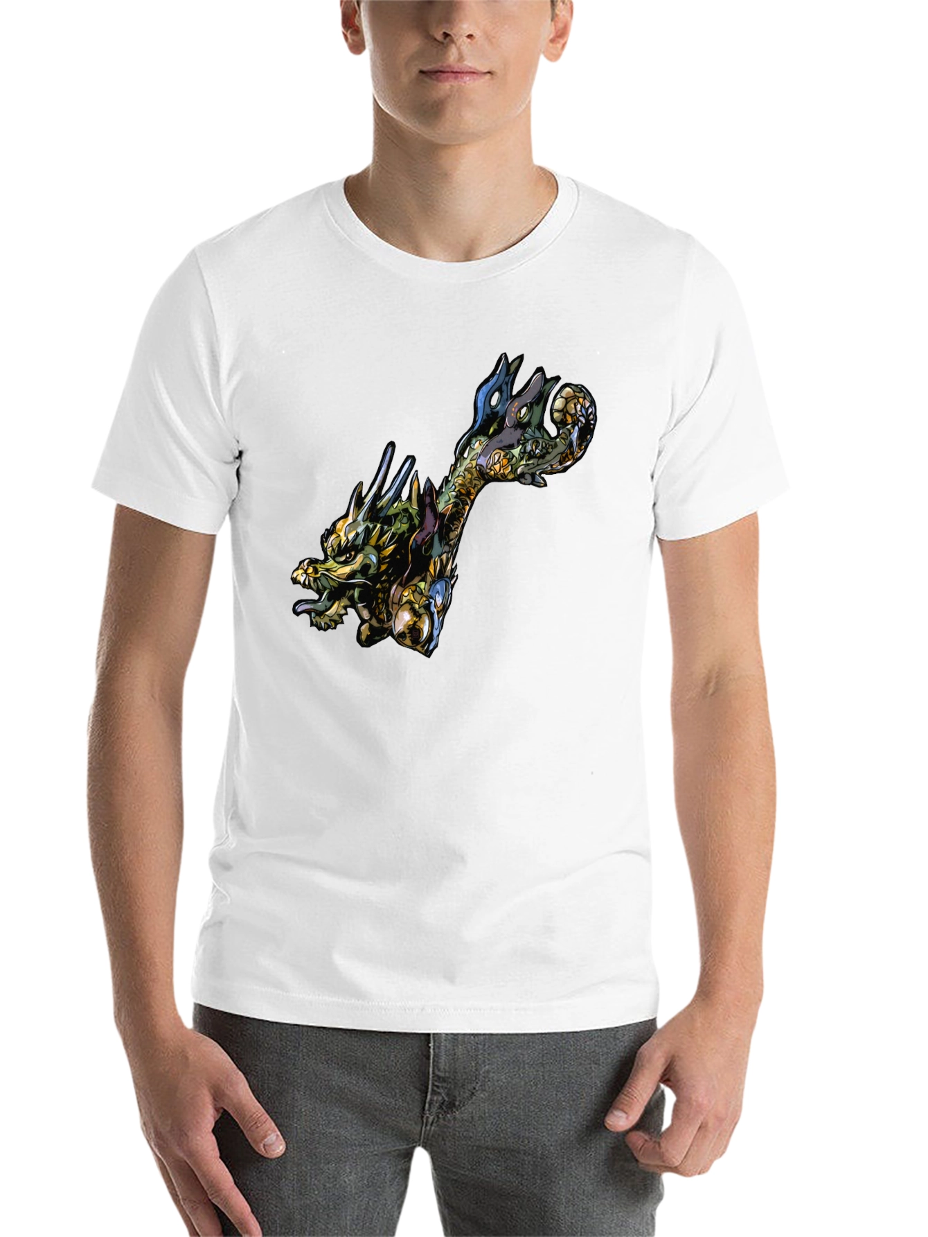 Black Dragon Graphic Black Tee - Unique Style view 14