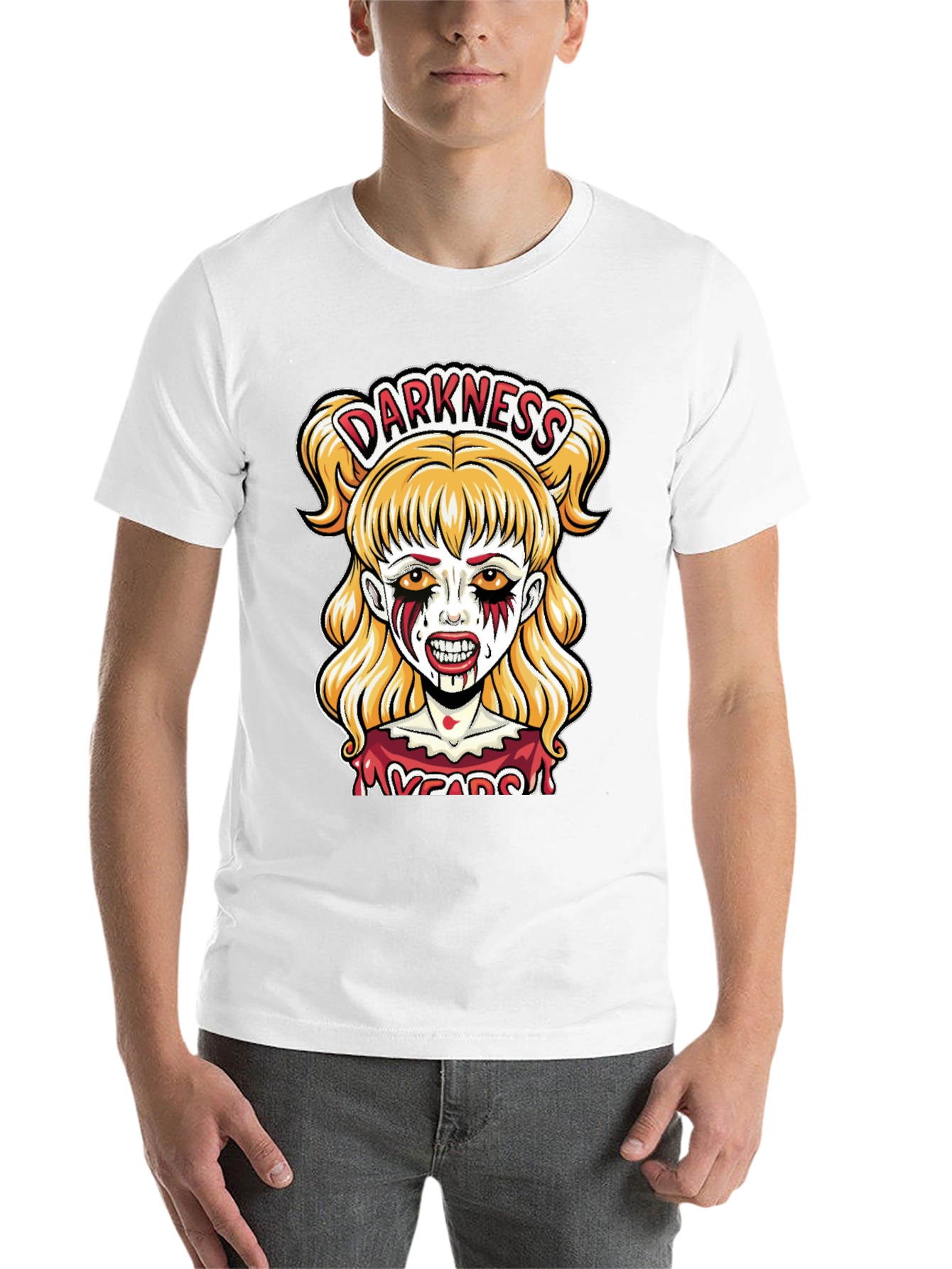 Black Darkness Zombie Girl Graphic Tee view 14