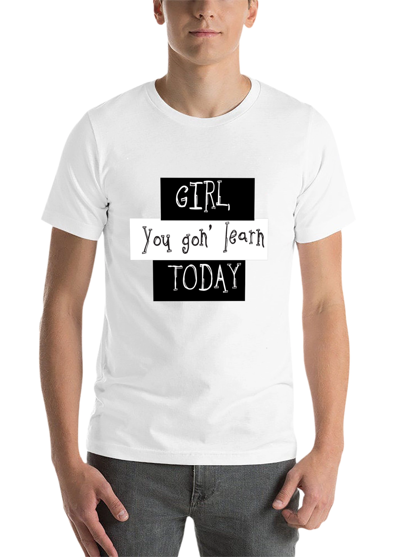 Black Girl You Gon' Learn Today Graphic T-Shirt view 14