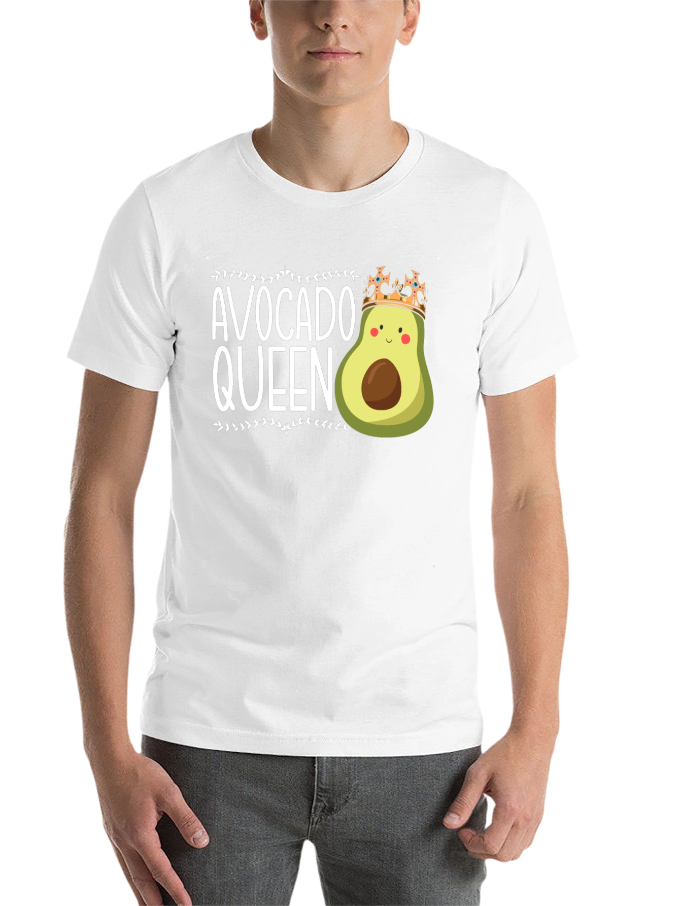 Black Avocado Queen Black T-Shirt view 14