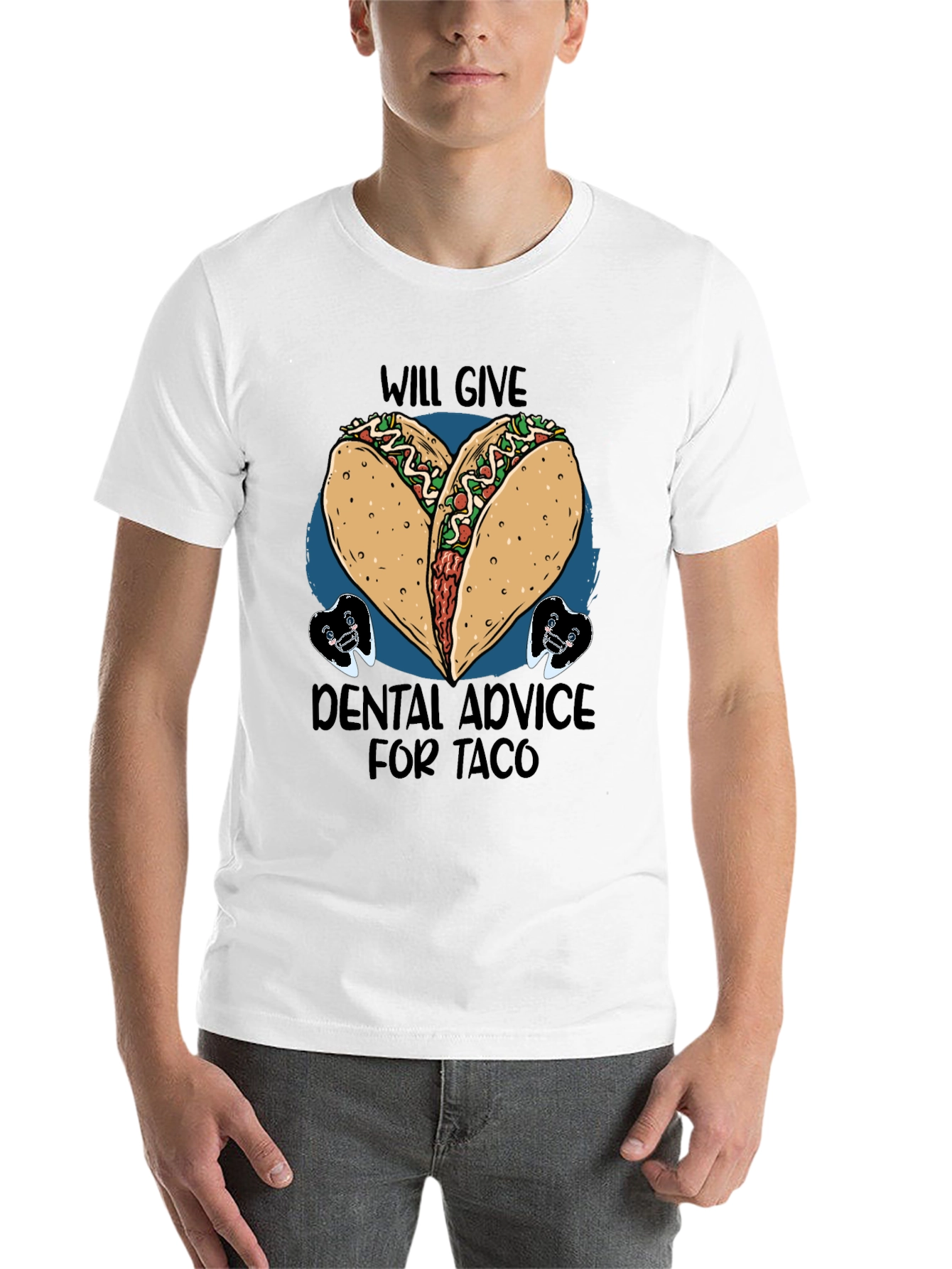 Black Taco Dental Advice Graphic Tee view 14