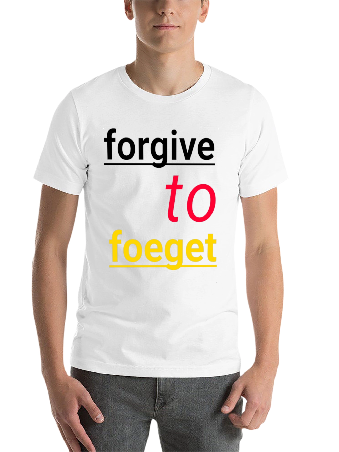Black Forgive To Forget Graphic Tee - Stylish Black T-Shirt view 14