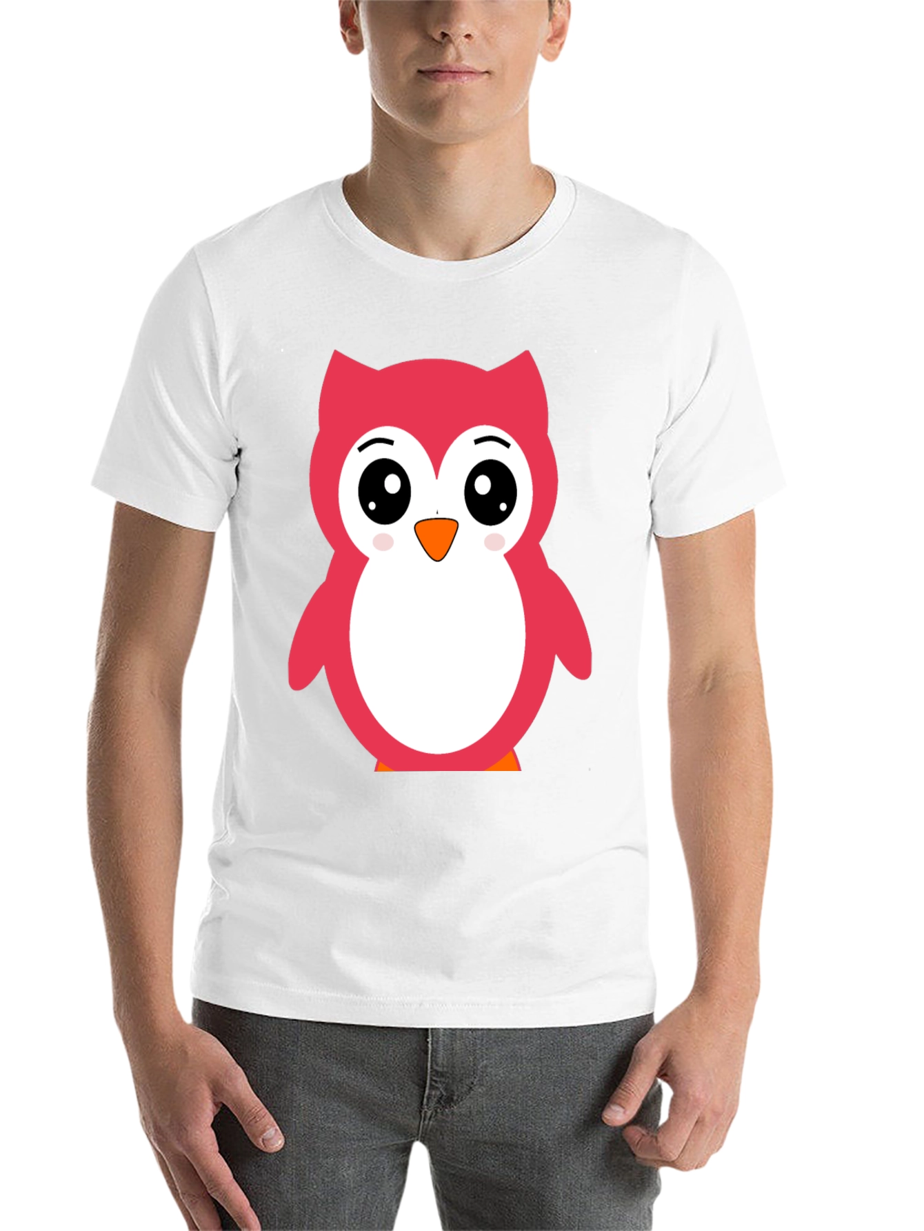 Black Cute Owl Graphic Tee - Soft Cotton Comfort view 14