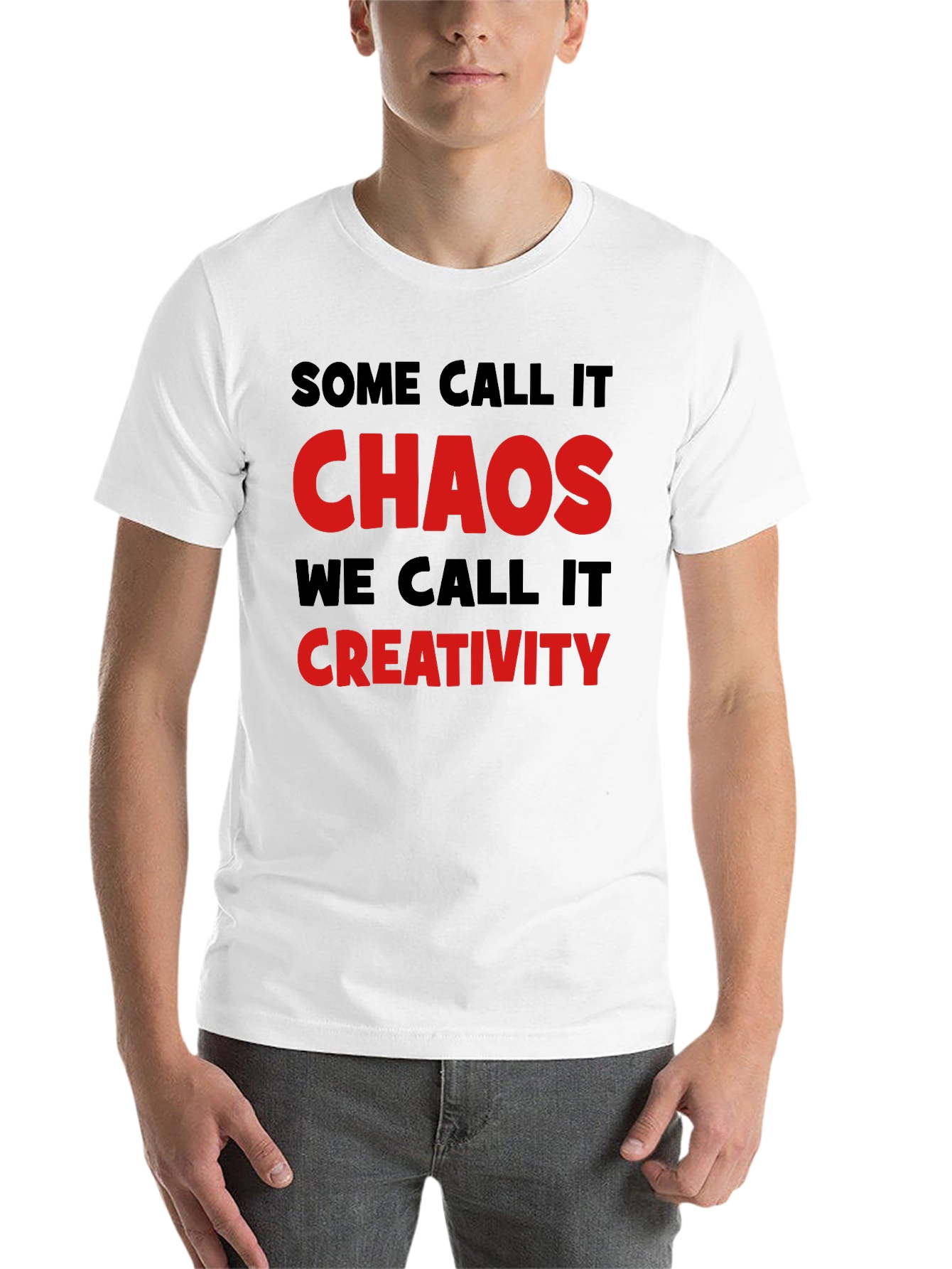 Black Chaos Creativity Graphic Tee - Black view 14