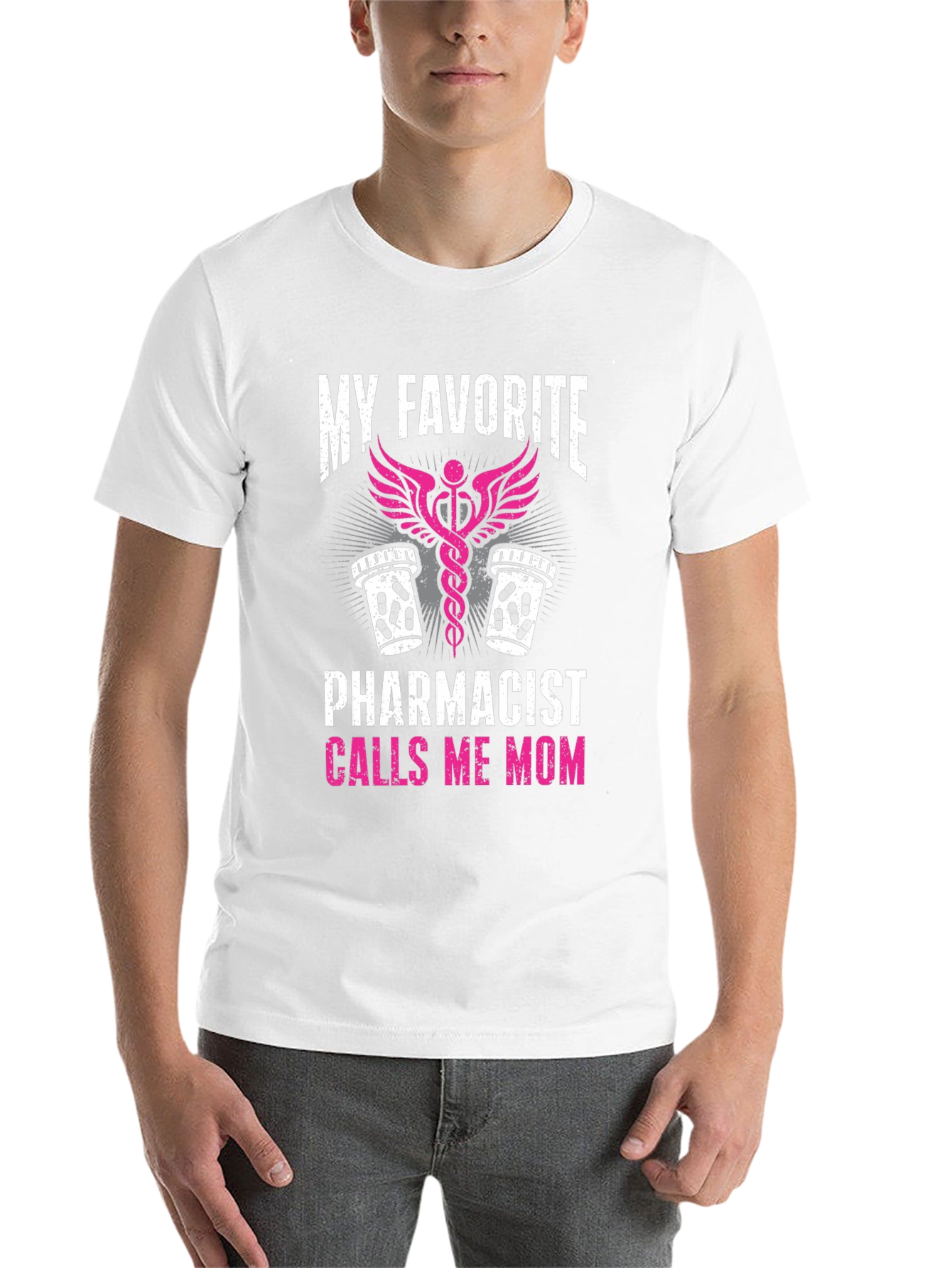 Black My Favorite Pharmacist Calls Me Mom T-Shirt view 14