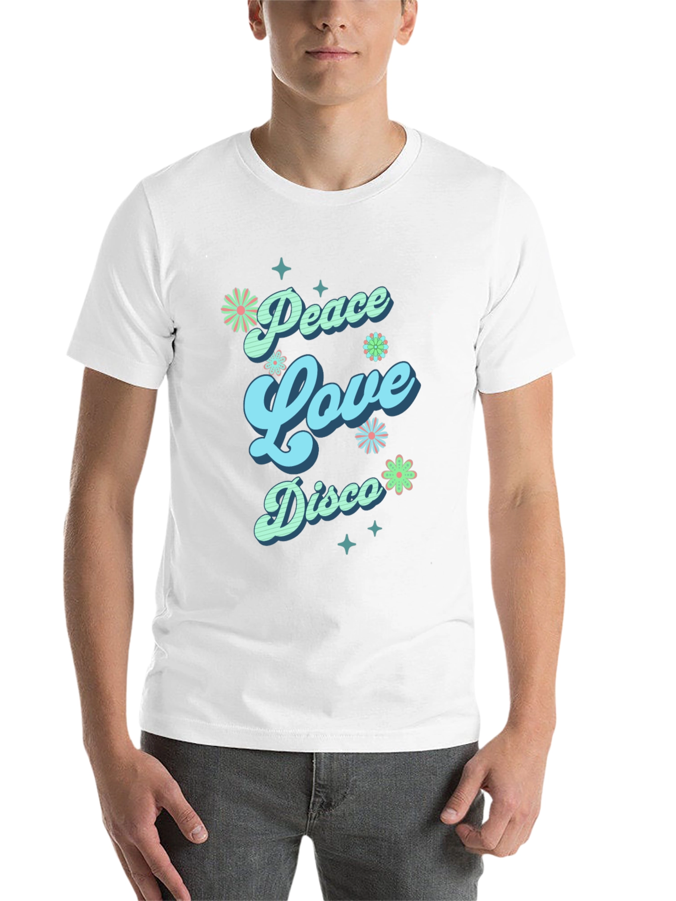 Peace Love Disco Graphic Tee - 14