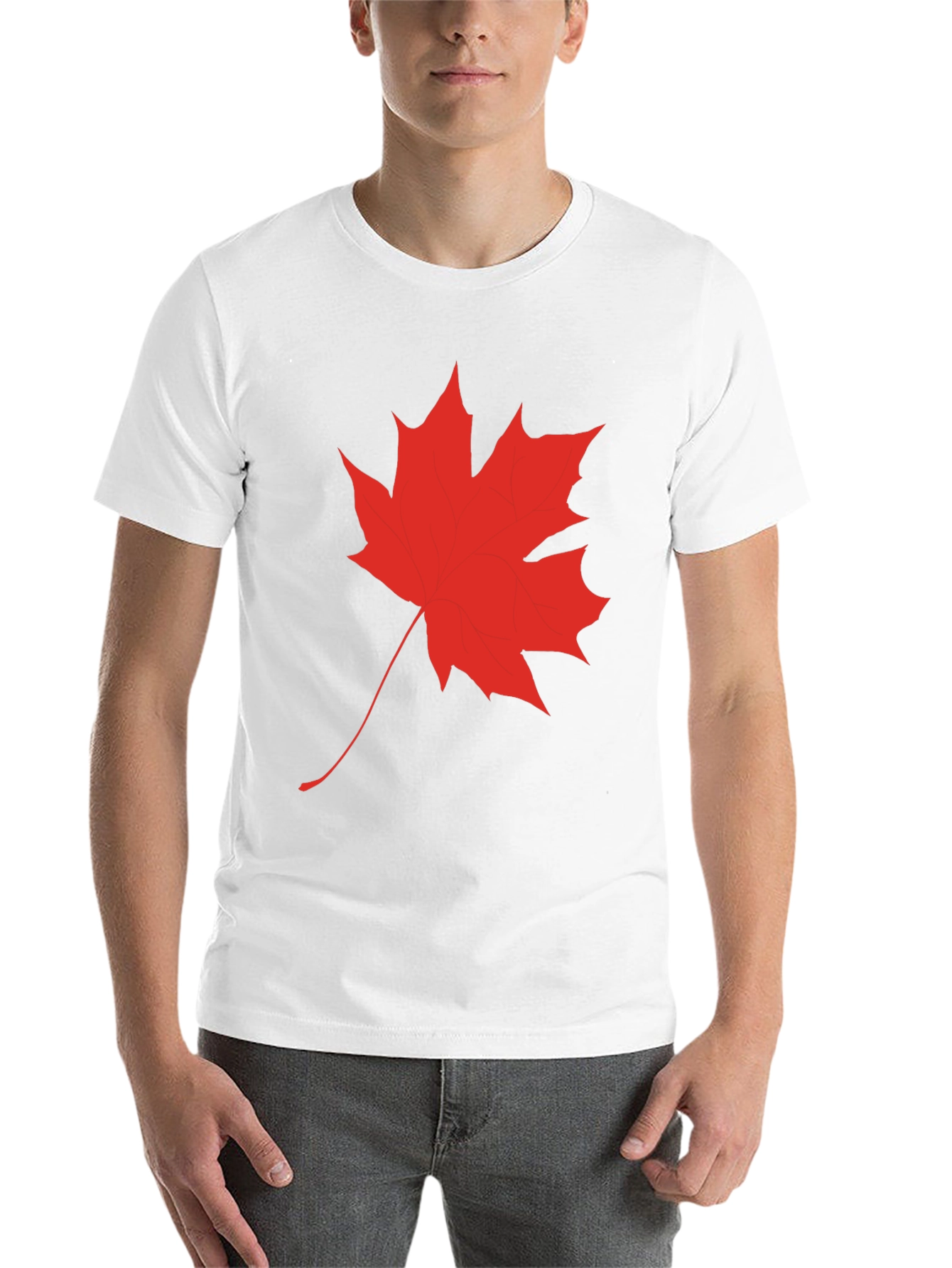 Black Maple Leaf Graphic T-Shirt view 14