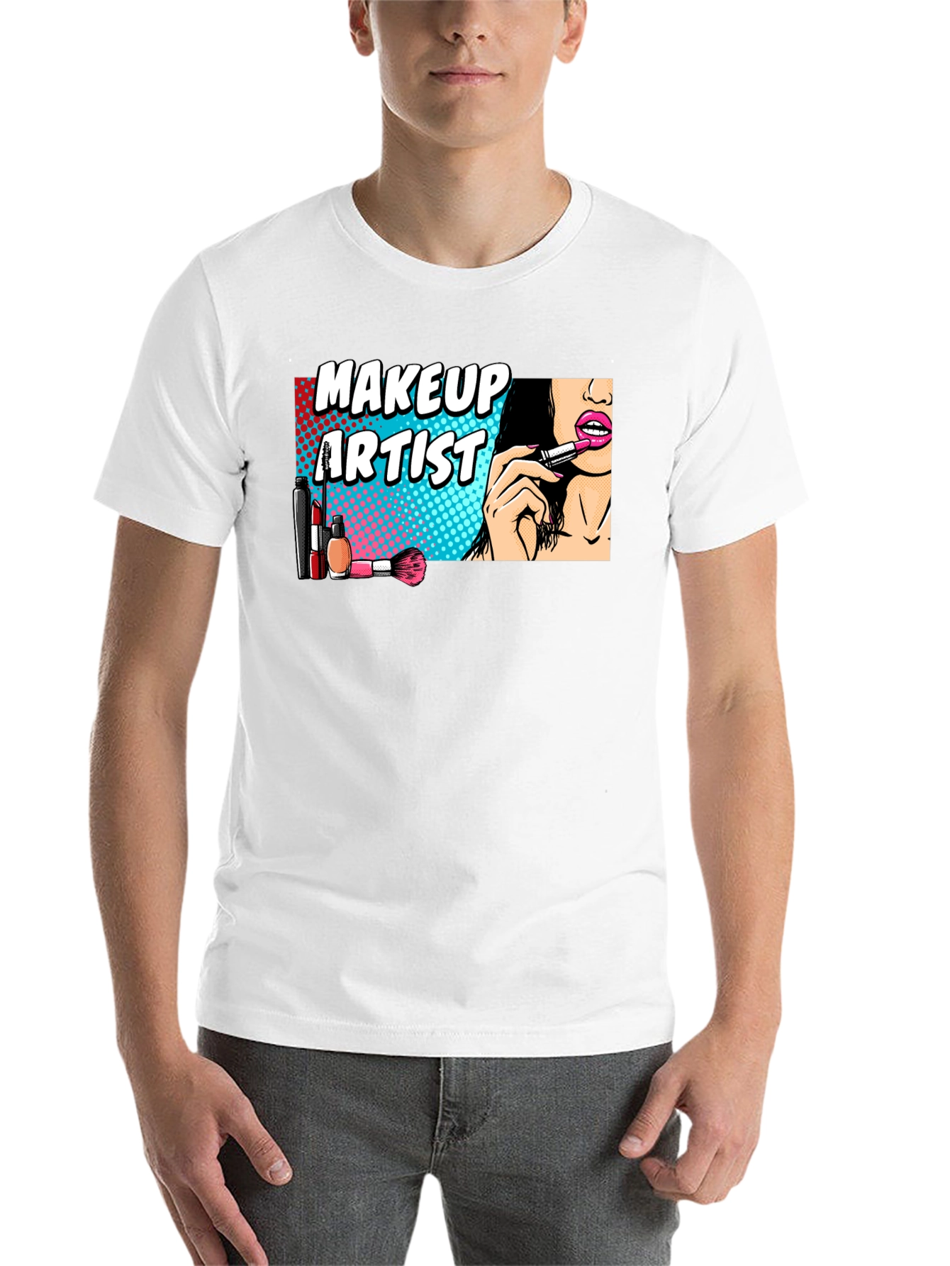 Black Makeup Artist T-Shirt view 14