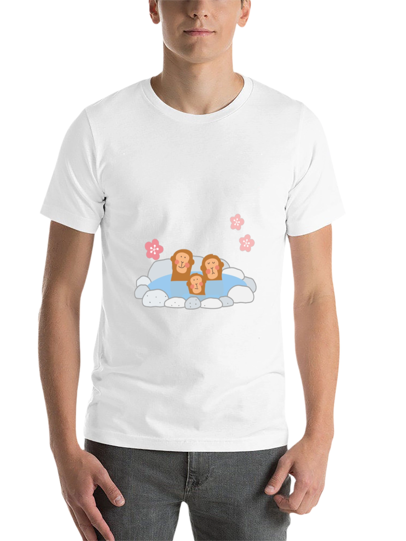 Black Monkey Hot Spring T-Shirt - Cozy & Cute view 14