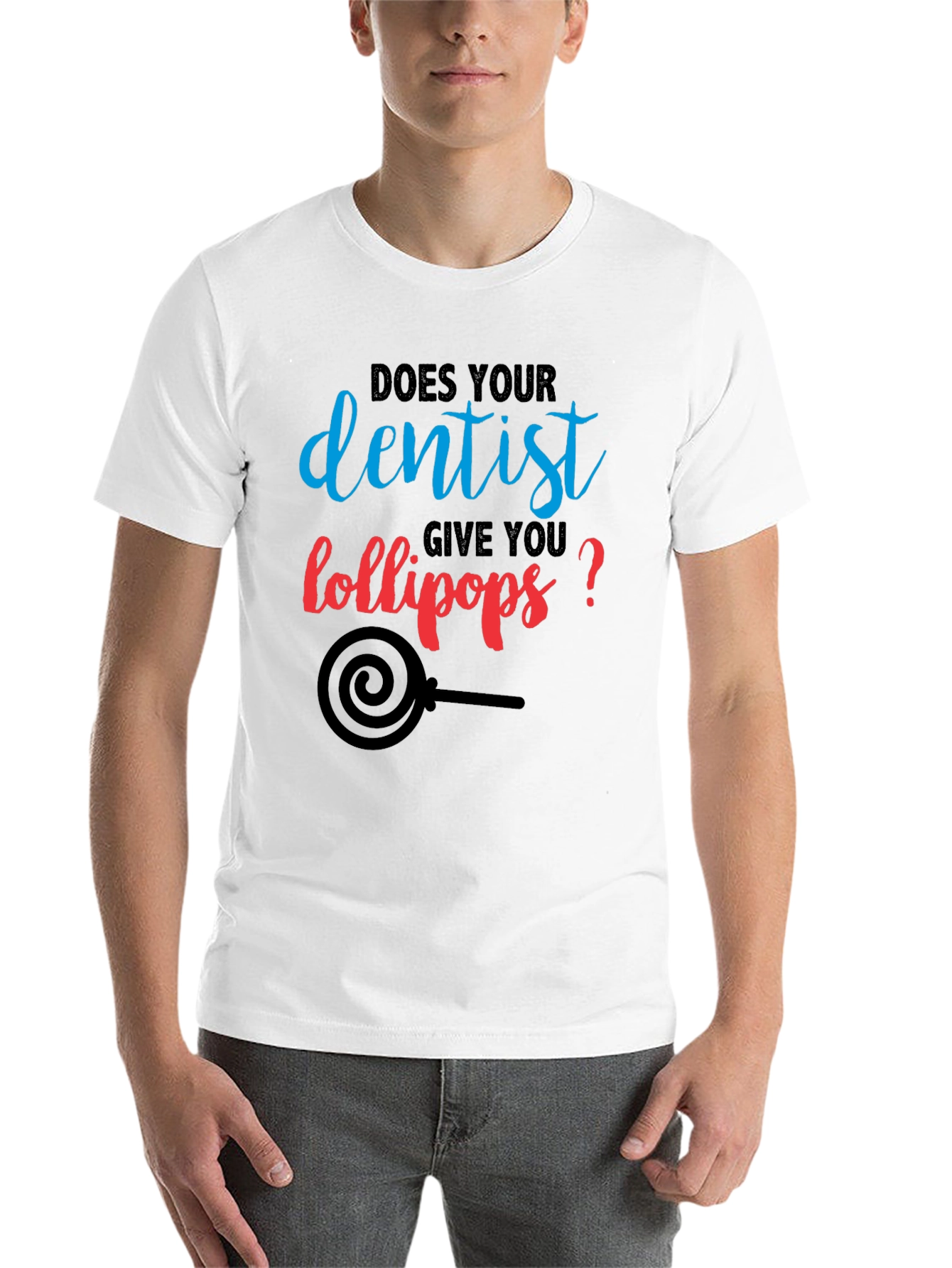 Black Dentist Lollipop T-Shirt - Funny Dental Humor Tee view 14