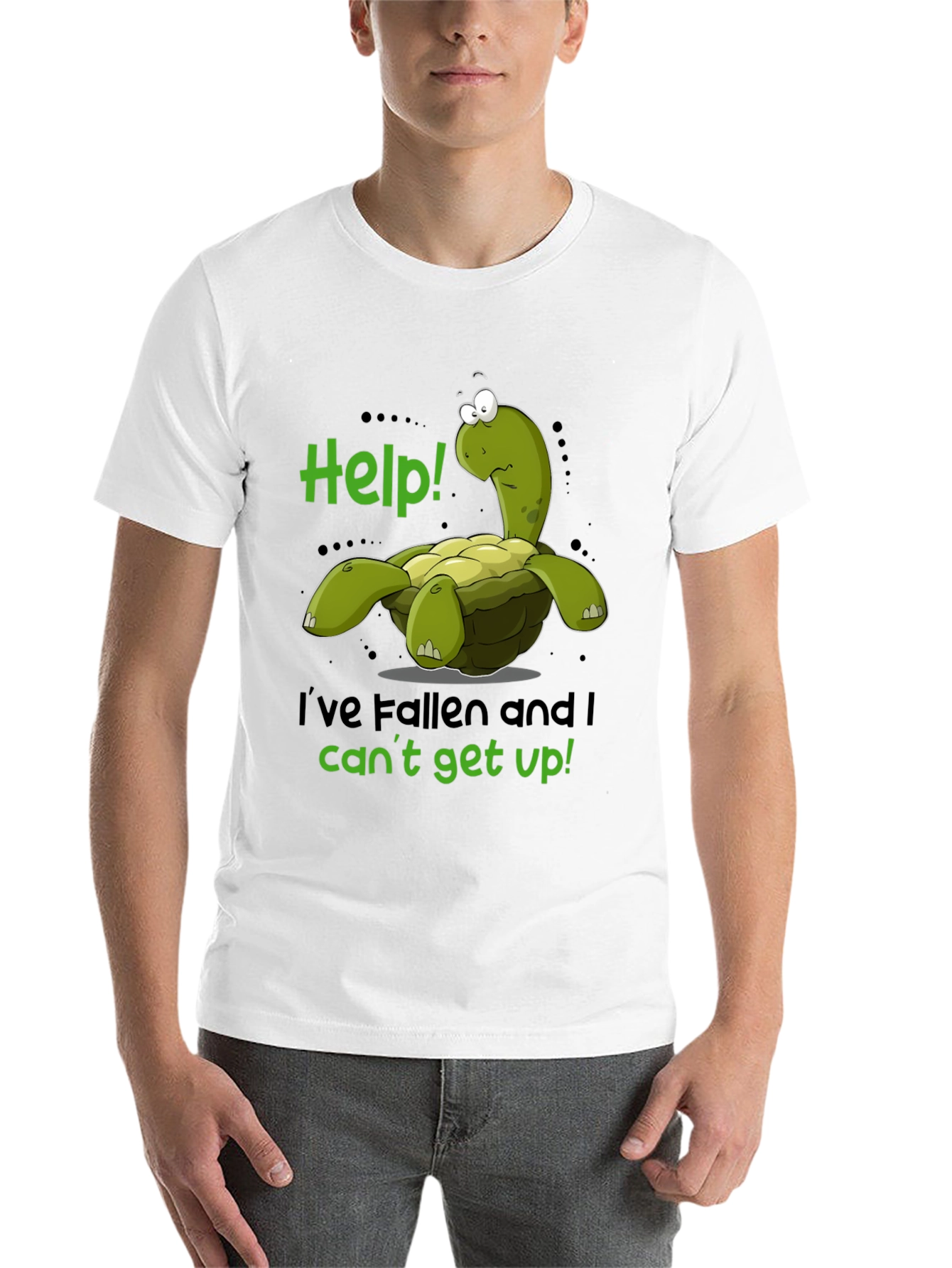 Black Help! Turtle T-Shirt view 14