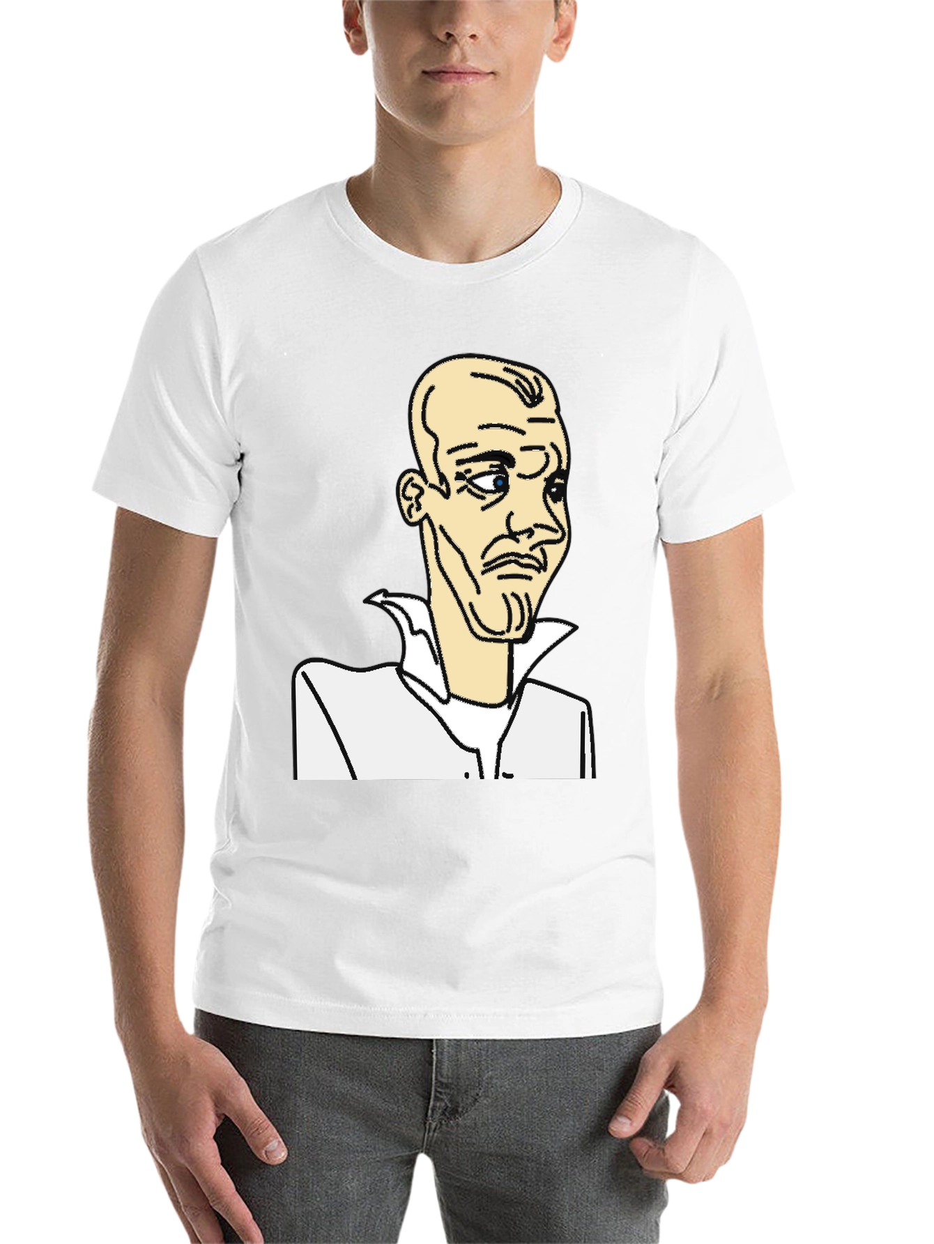 Black Cartoon Character Graphic Black T-Shirt view 14