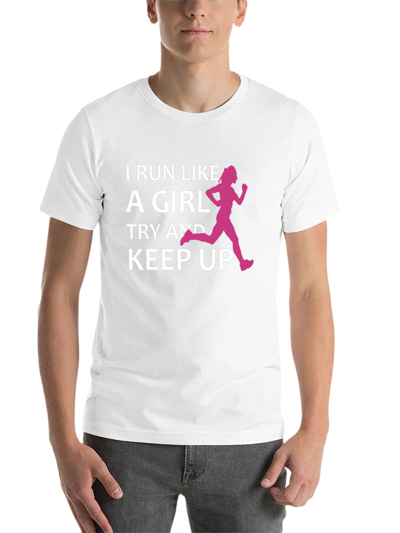 Black Run Like a Girl T-Shirt view 14