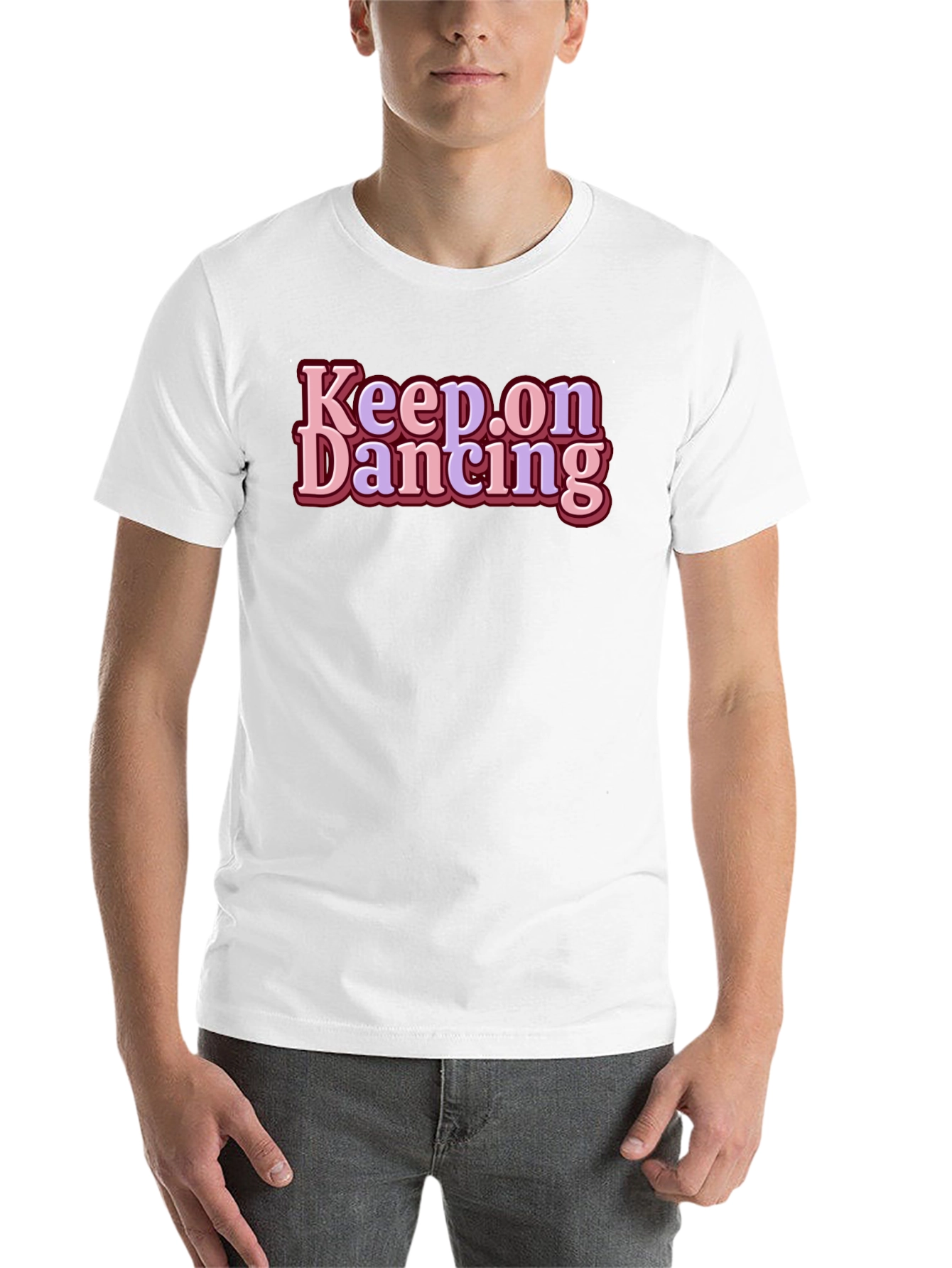 Black Keep on Dancing Graphic Tee - Retro Style view 14