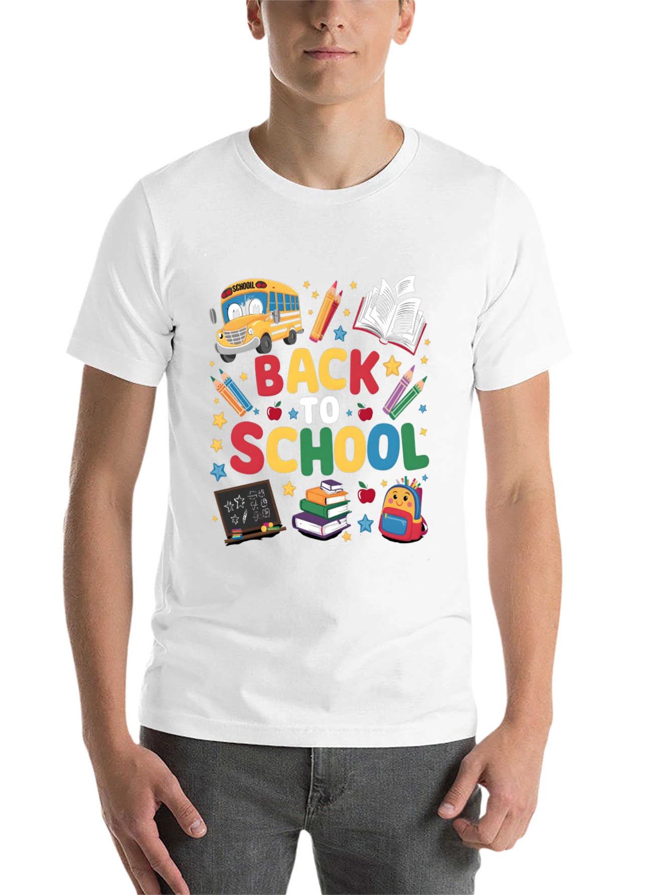 Black Back to School Graphic Tee - Unisex view 14
