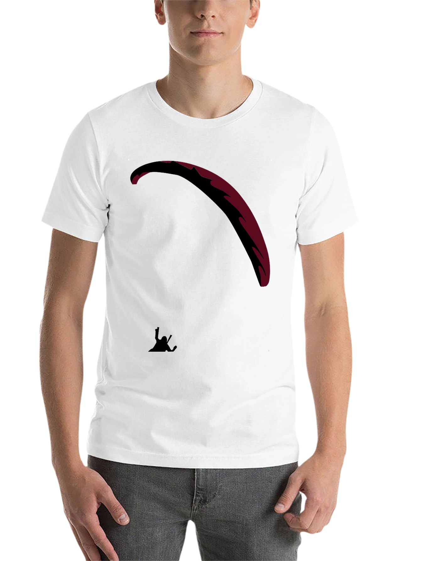 Black Black Paragliding T-Shirt - Adventure Ready! view 14