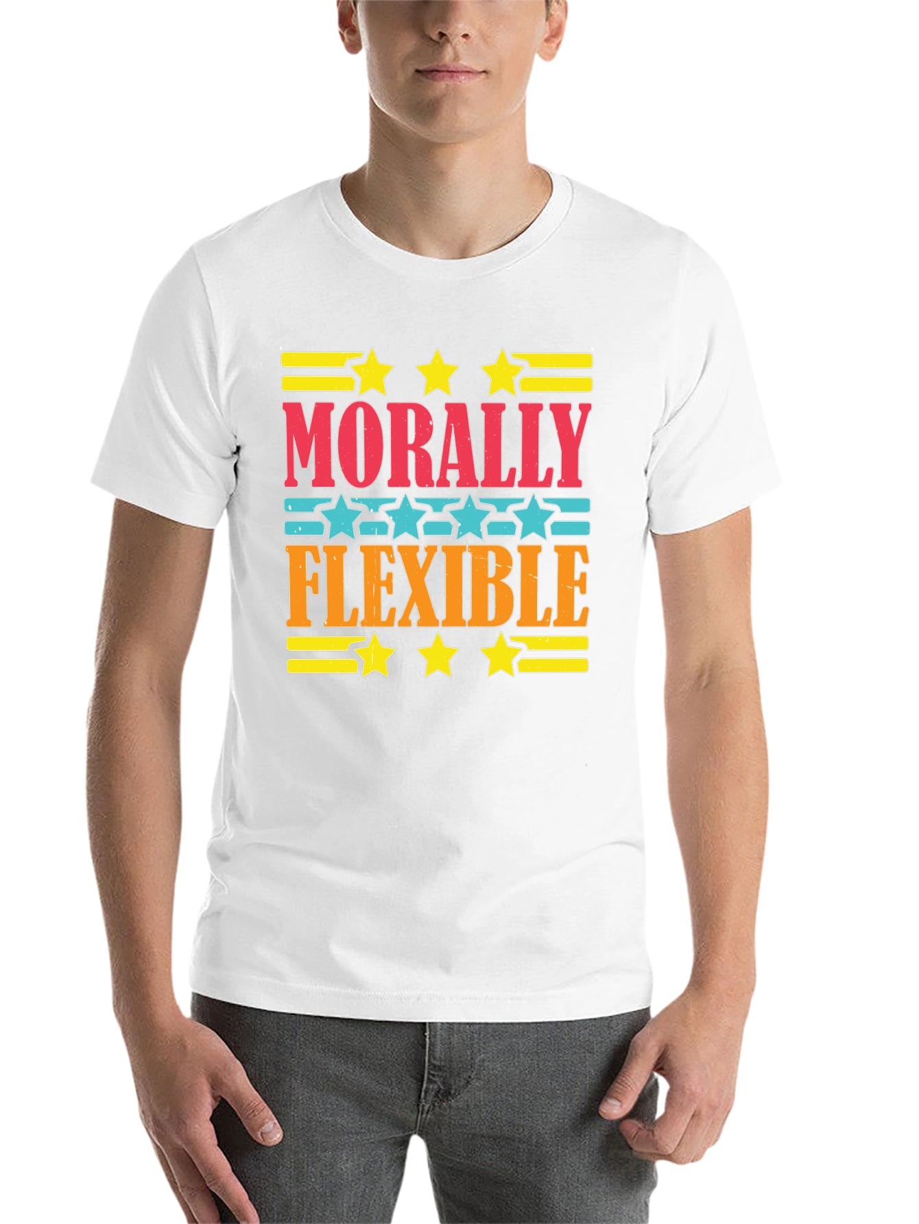 Black Morally Flexible Graphic Tee - Comfort Fit view 14
