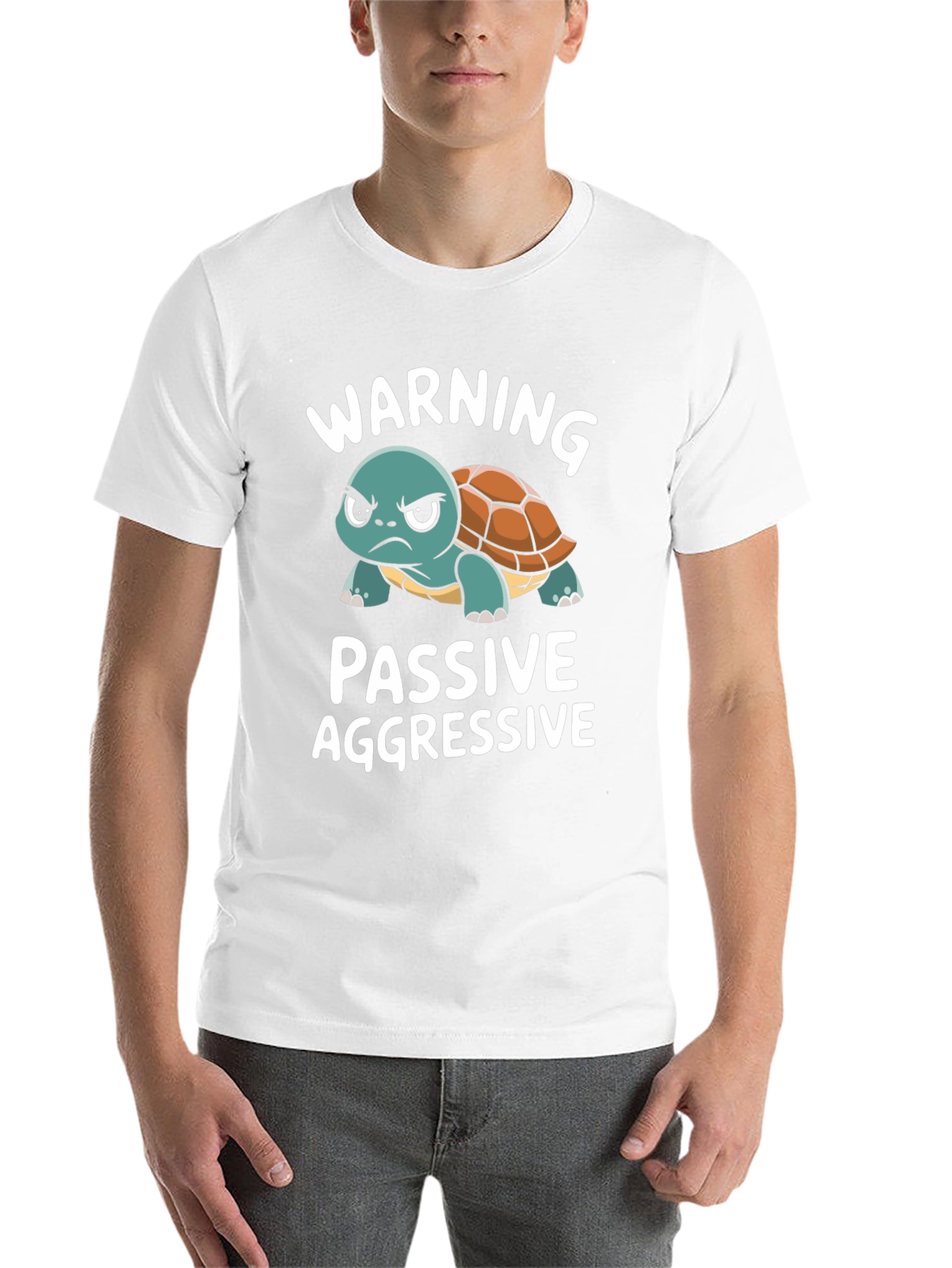 Black Passive Aggressive Turtle T-Shirt Funny Novelty Tee view 14