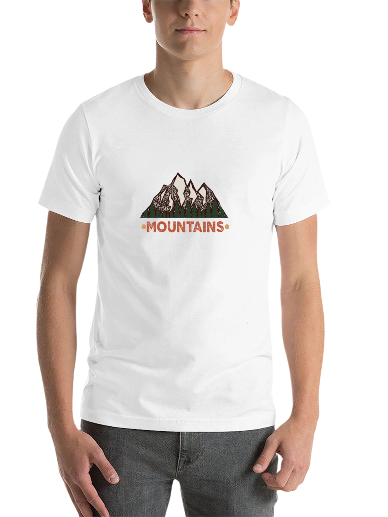 Black Mountains Graphic Tee - Black Short Sleeve Shirt view 14