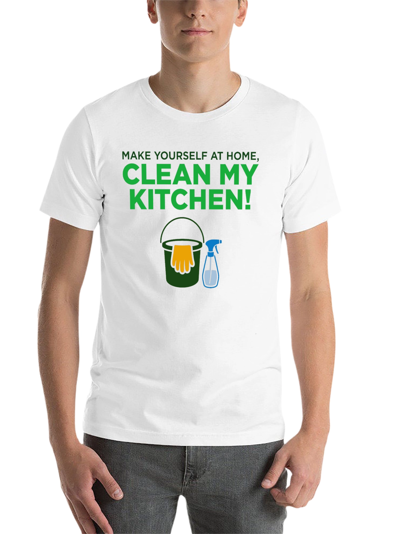 Black Clean My Kitchen Graphic Tee view 14