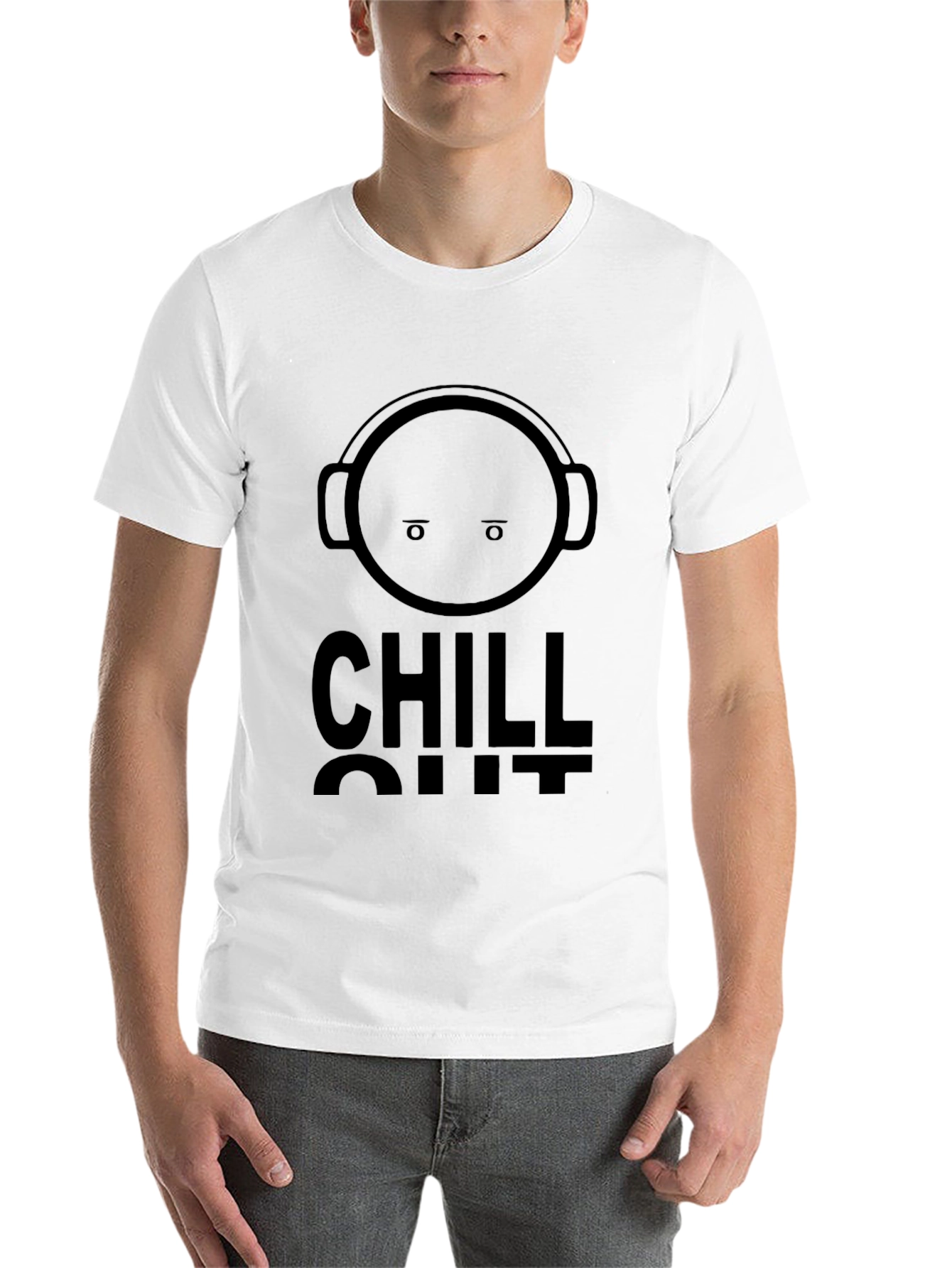 Black Chill Out Graphic T-Shirt - Relaxed Vibe view 14