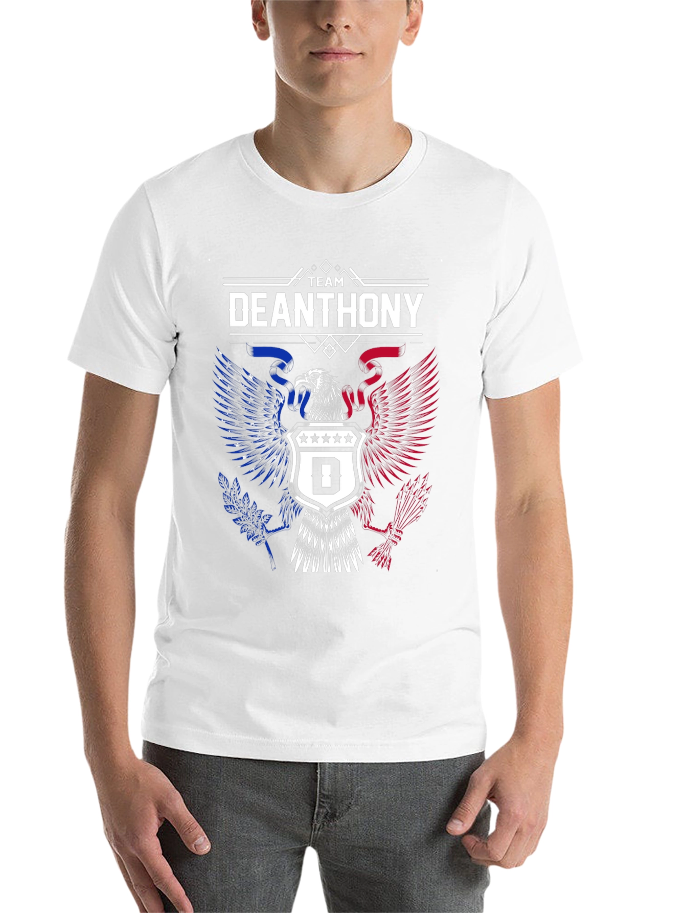 Black Team Deanthony Eagle Graphic Tee - Patriotic T-Shirt view 14