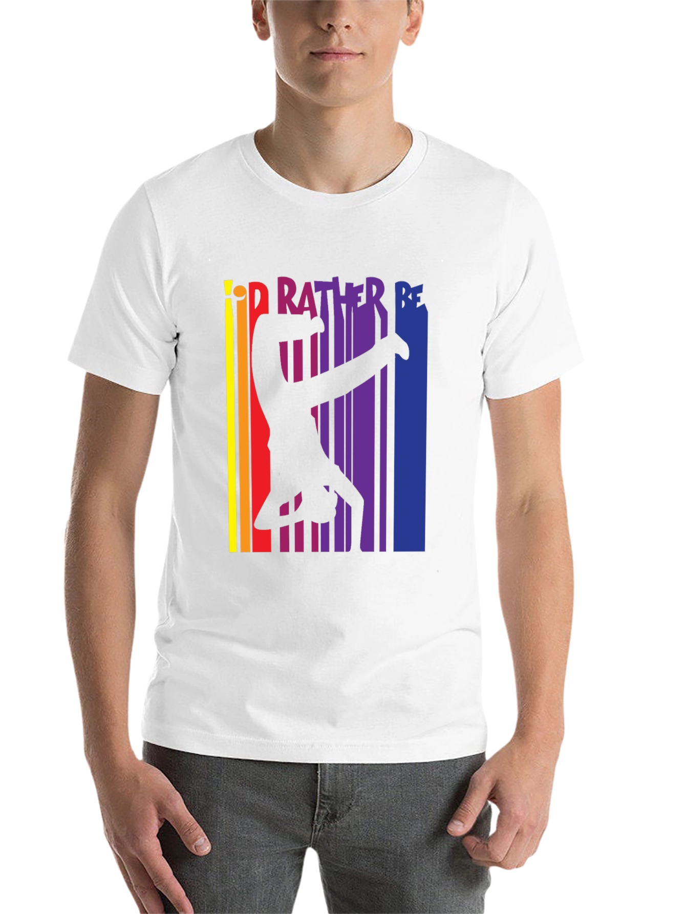 Black Gymnast Pride T-Shirt - I'd Rather Be Gymnastics Tee view 14