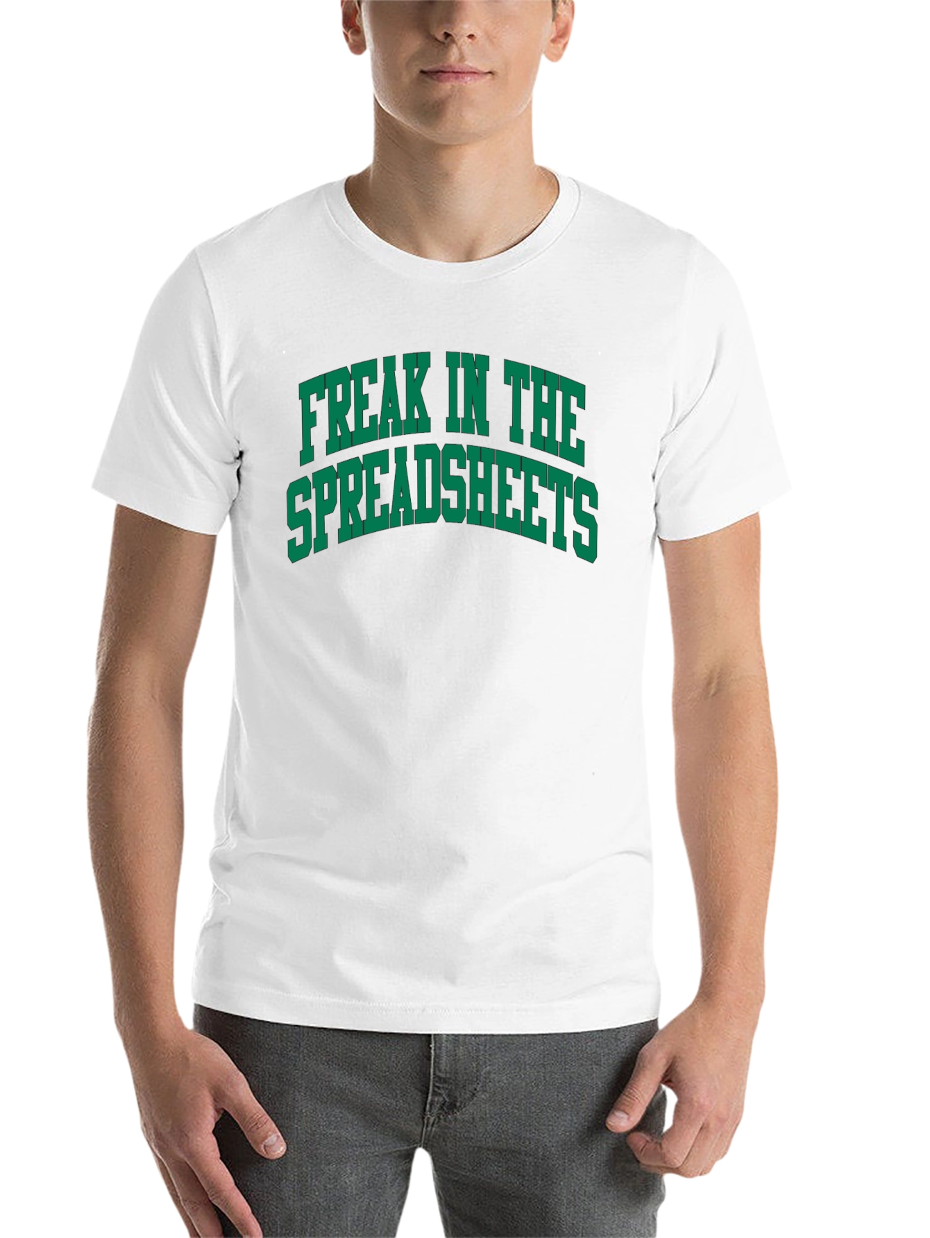 Black Freak in the Spreadsheets T-Shirt view 14