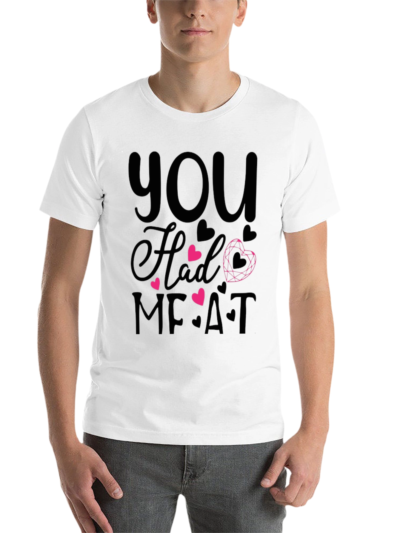 Black You Had Me At Meat Graphic T-Shirt view 14