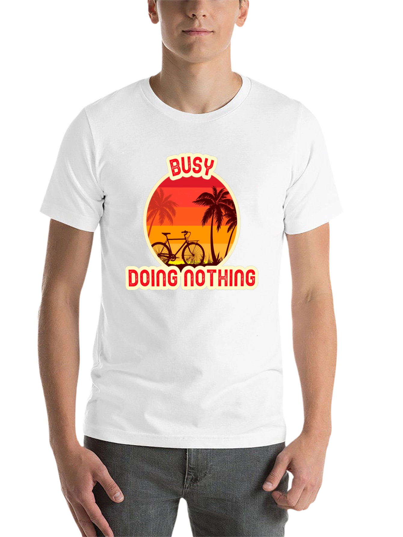 Black Busy Doing Nothing Graphic T-Shirt view 14