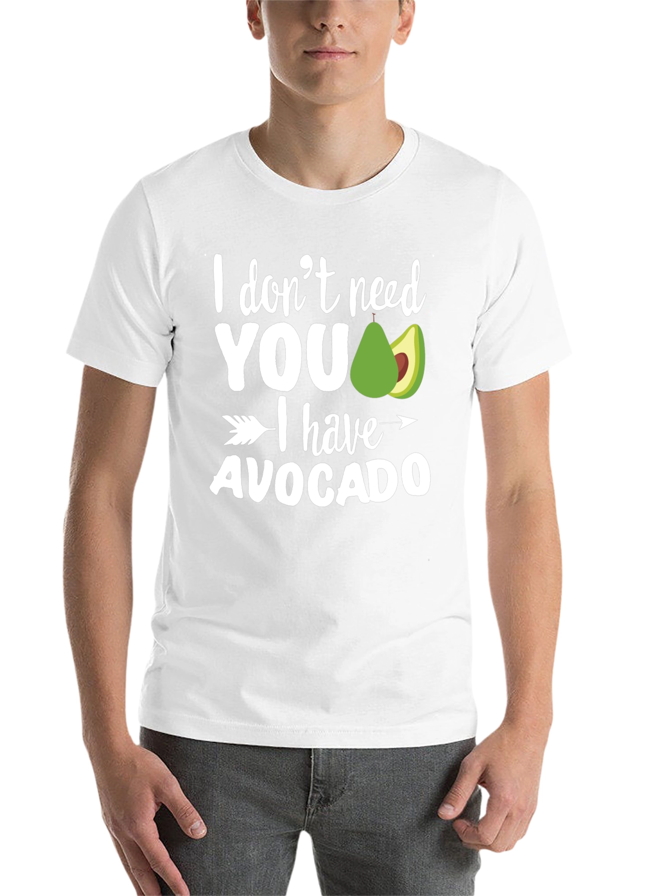 Black I Have Avocado T-Shirt - Funny Graphic Tee view 14