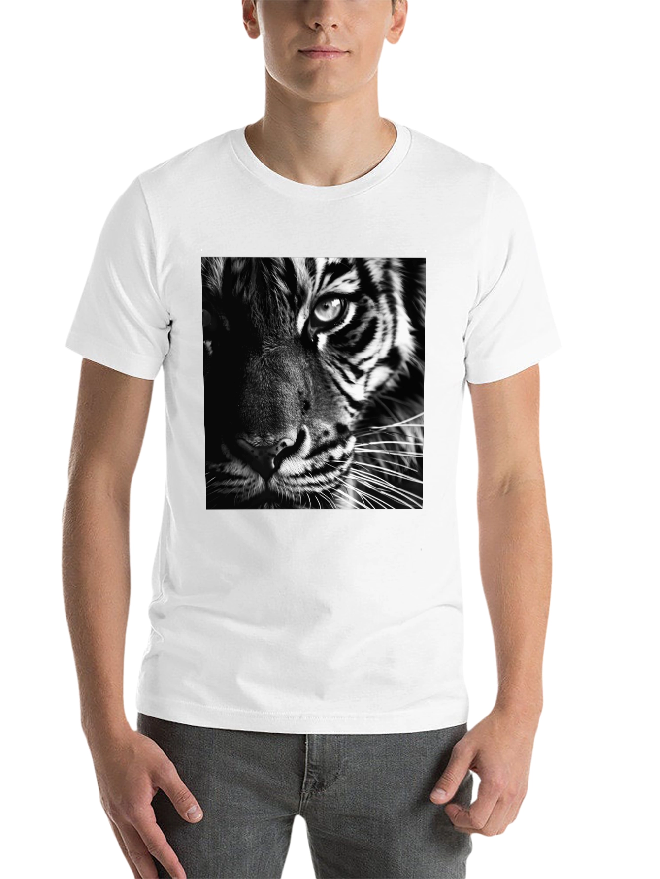 Black Black Tiger Graphic Tee - Men's Fashion view 14