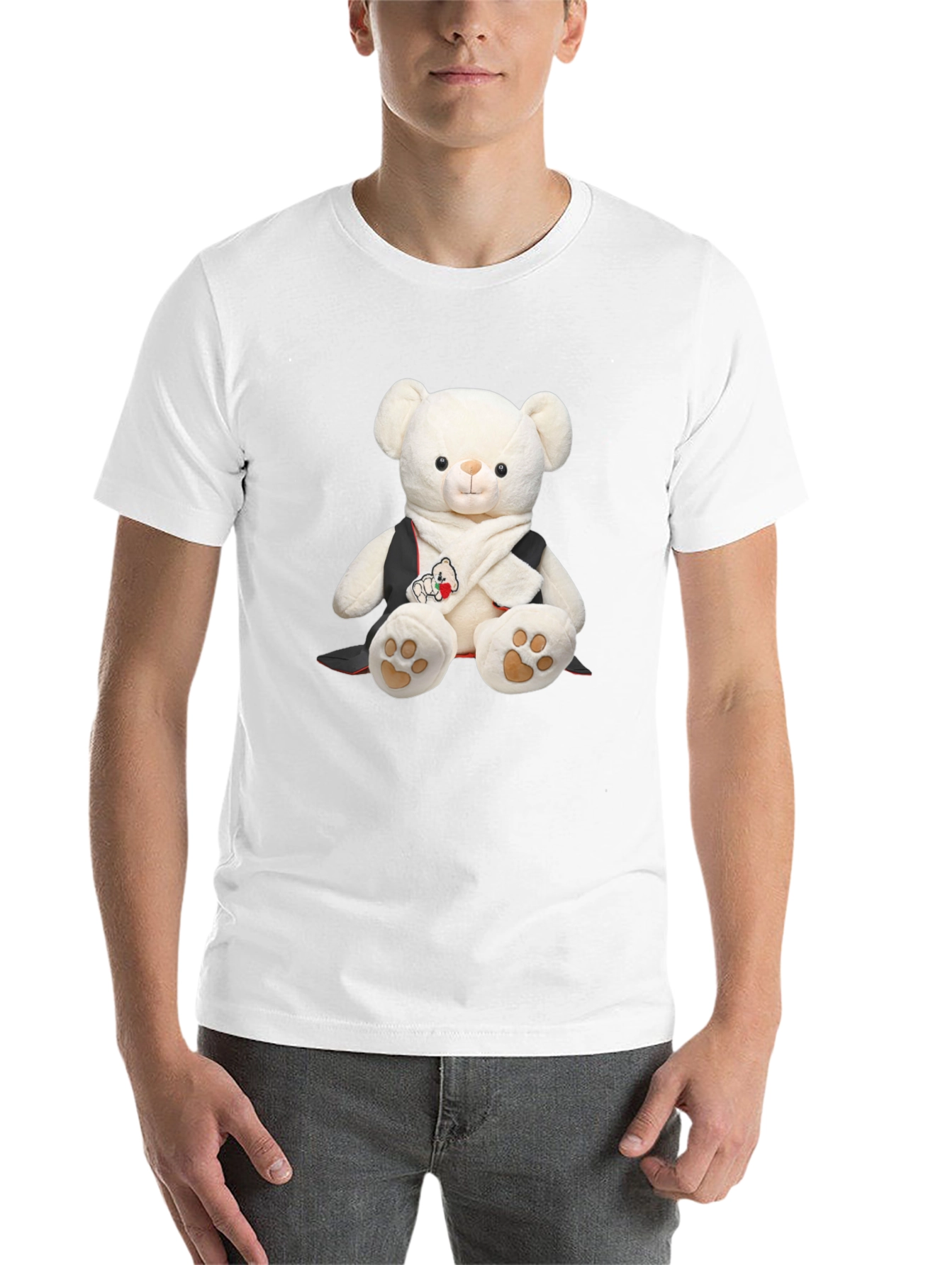 Black Teddy Bear T-Shirt - Soft Toy Graphic Tee view 14