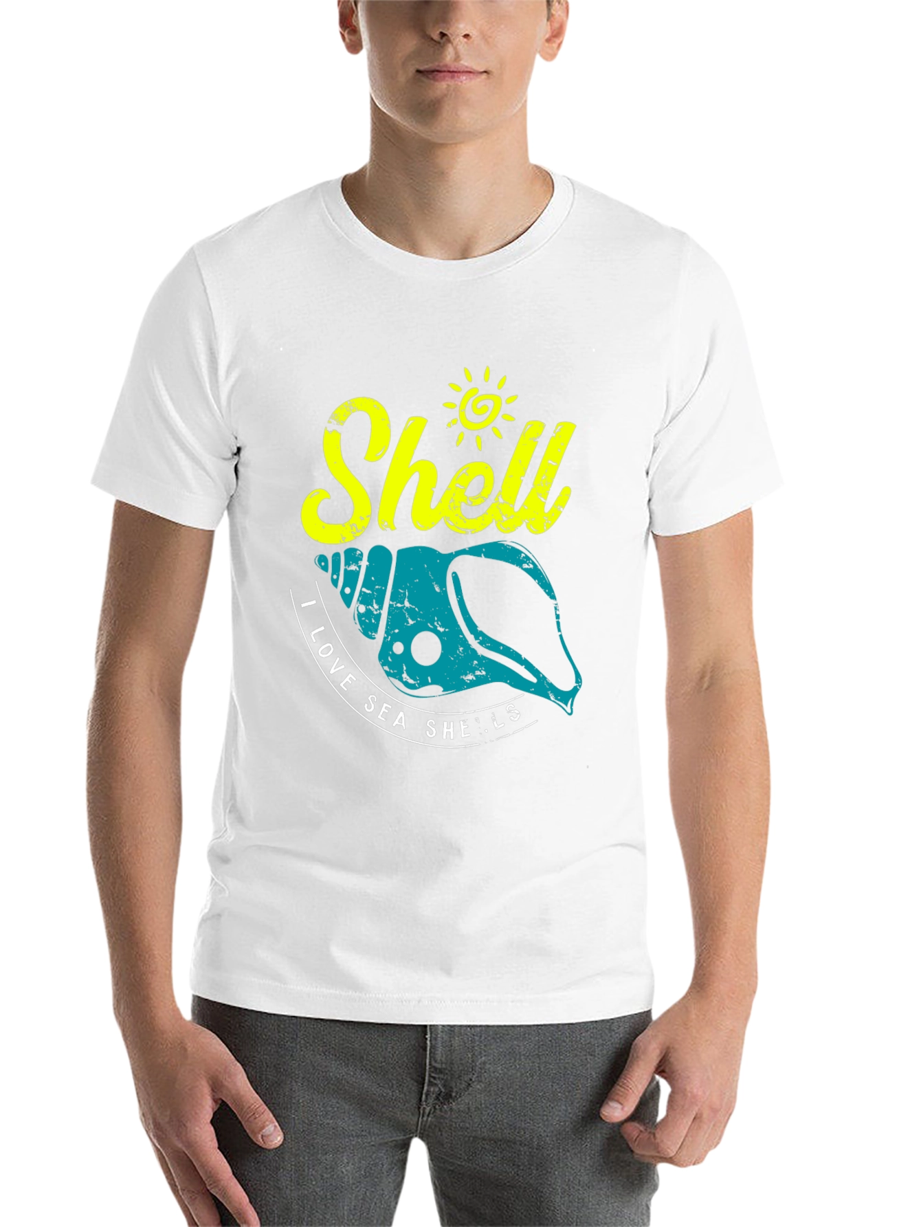 Black I Love Sea Shells Graphic T-Shirt view 14